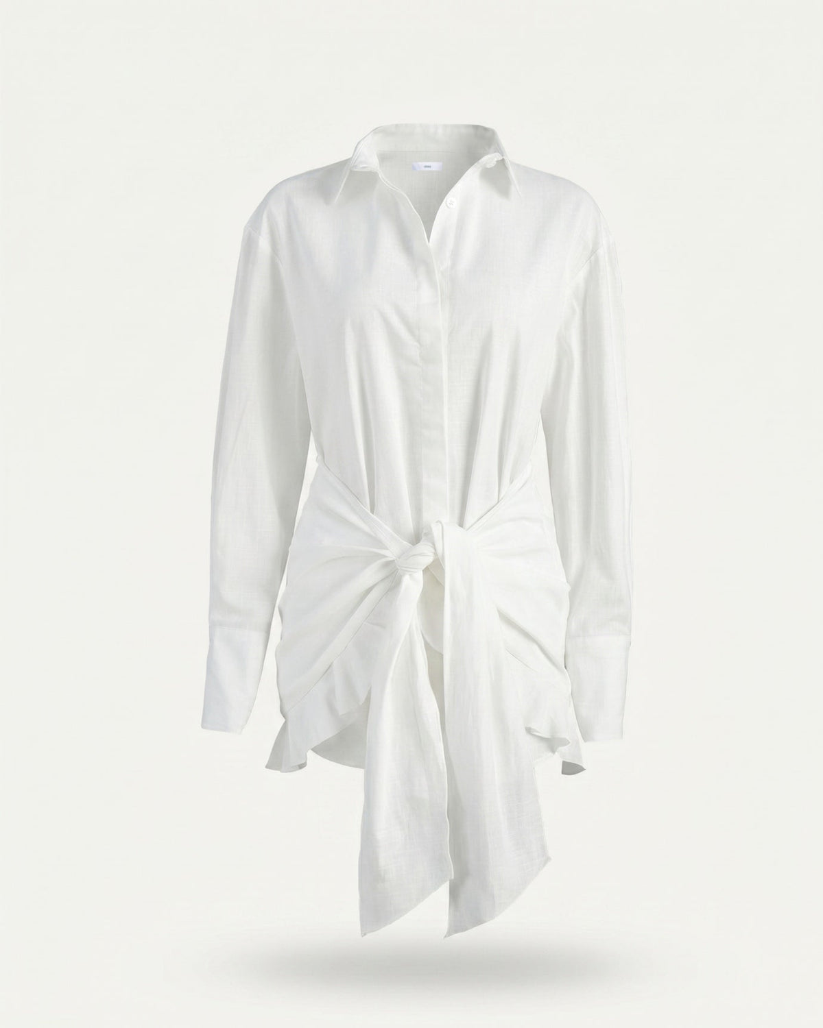 Tailored Bodycon Shirt Dress in Stretch Cotton Blend
