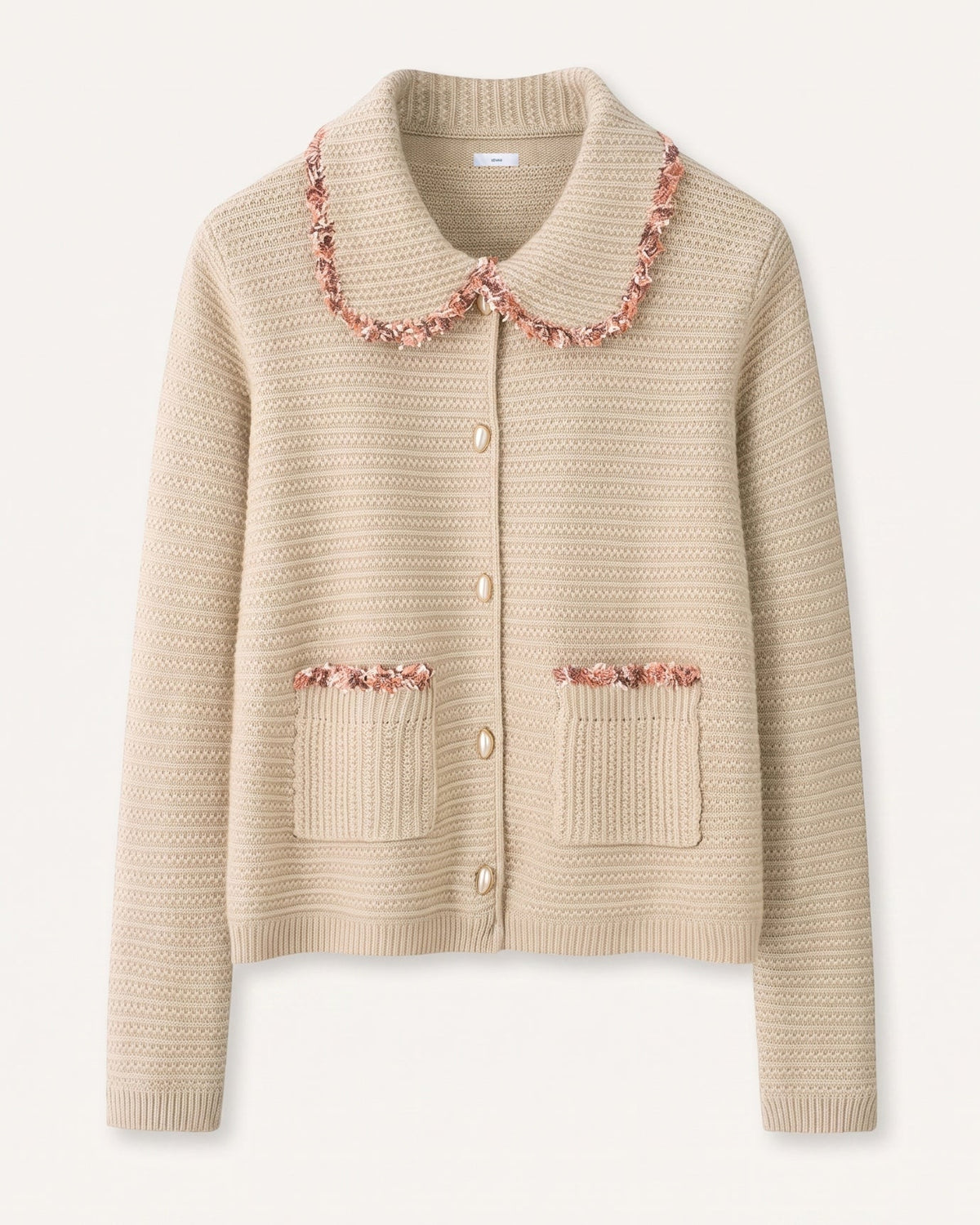 St Moritz Relaxed Button Front Cashmere Knit Cardigan
