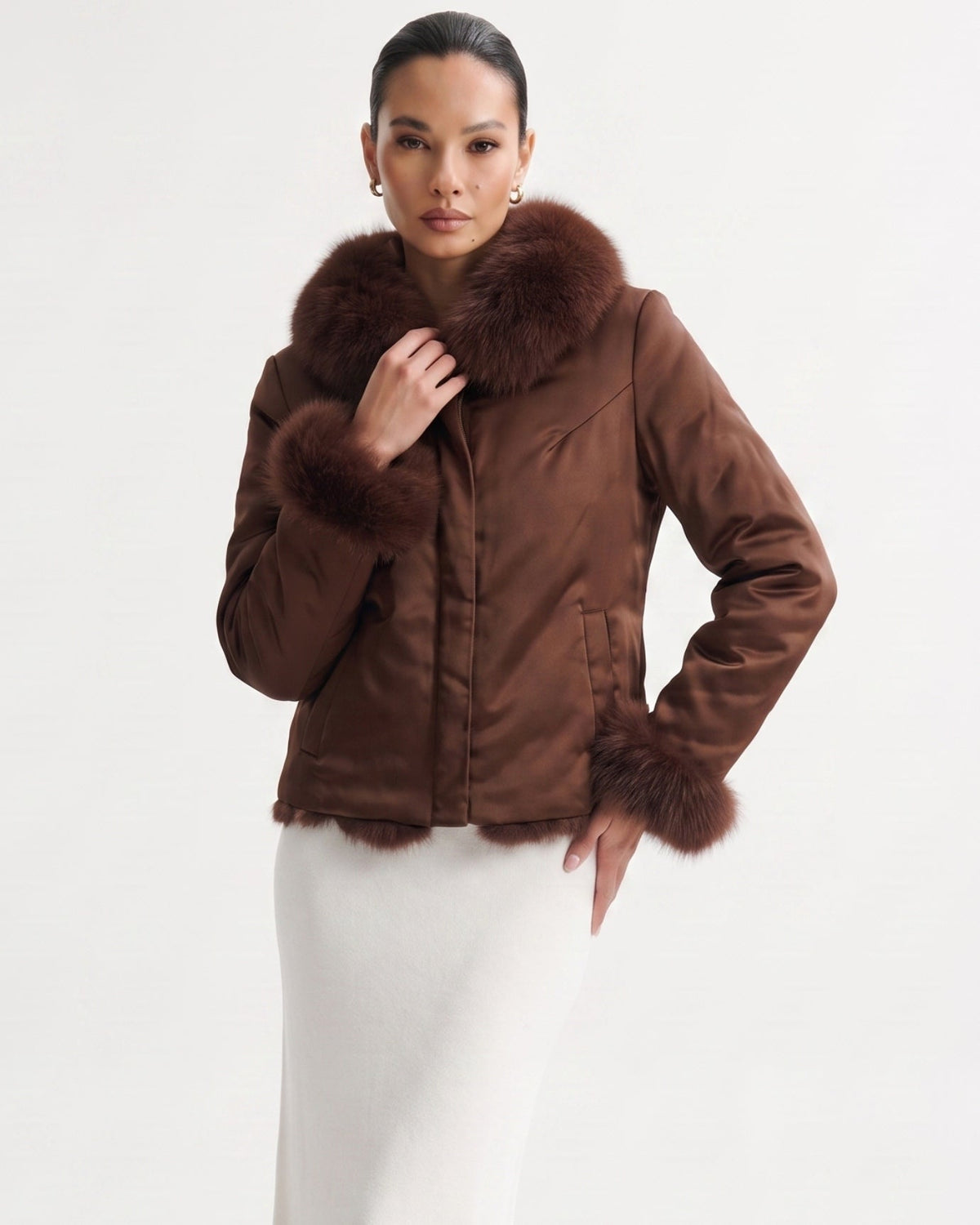 Reversible Double-Sided Coat with Tailored Cut