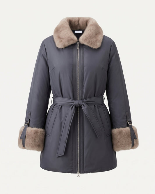 Kira Belted Thick Coat