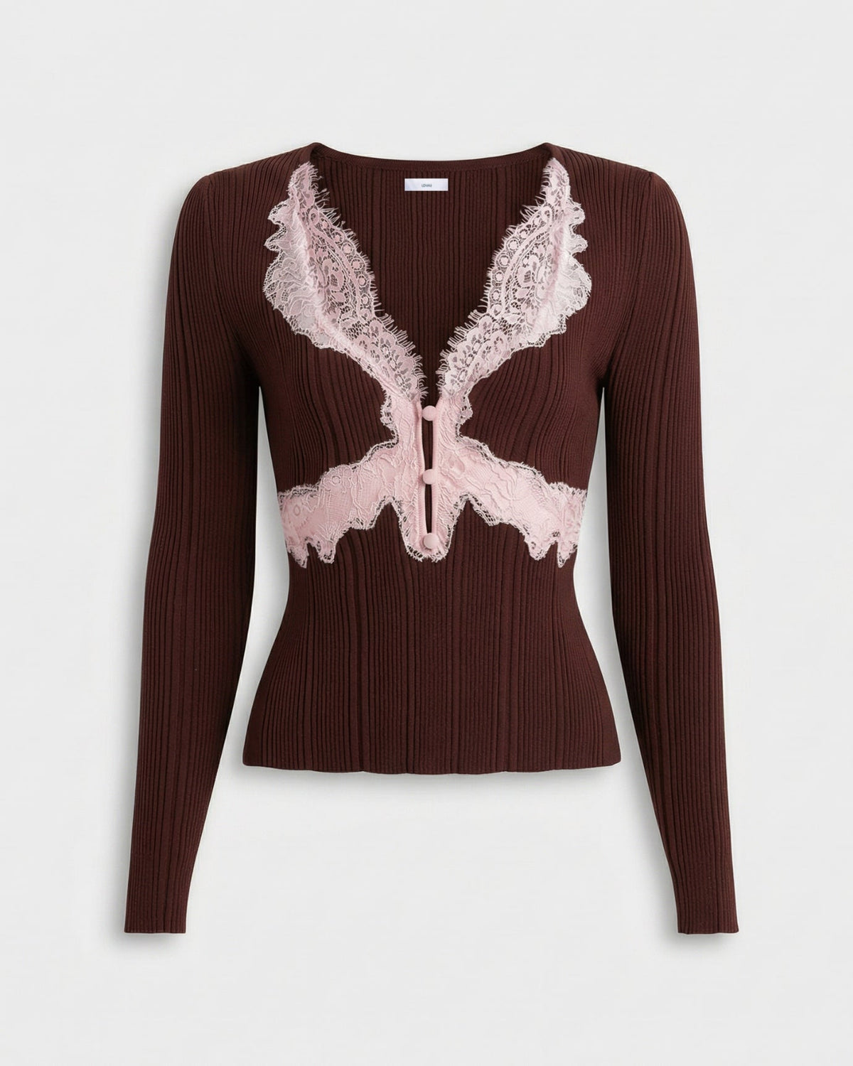 Knitted Long Sleeve Regular Fit Top with Sculpted Shape