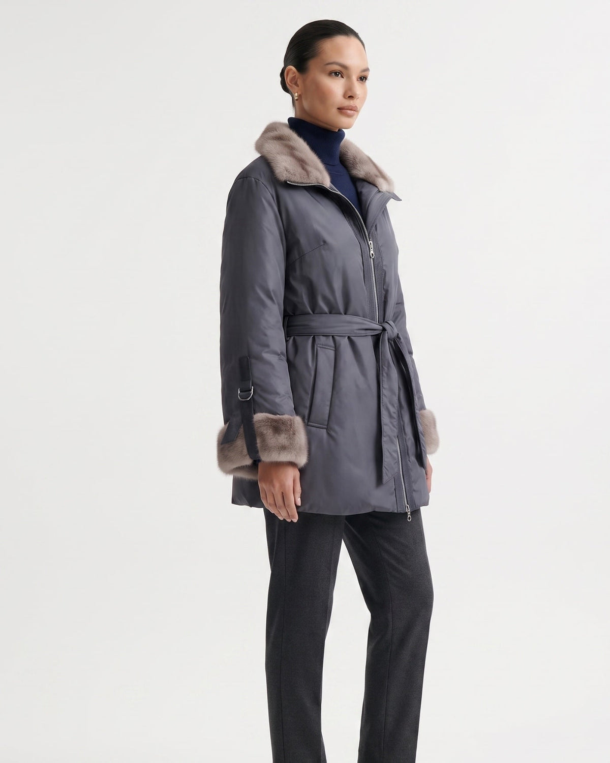 Kira Belted Thick Coat – view 4
