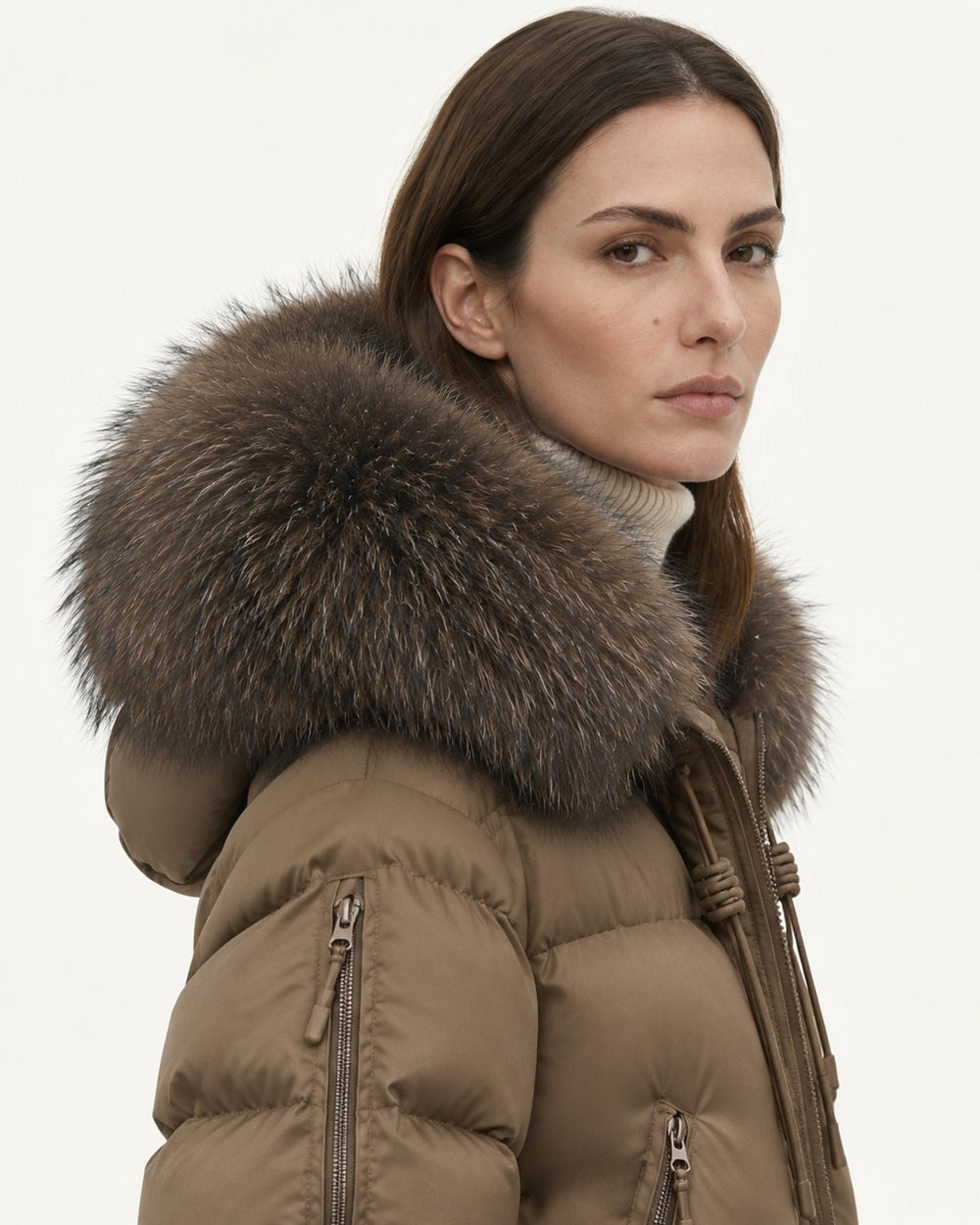 Hooded Duck Down Puffer Coat