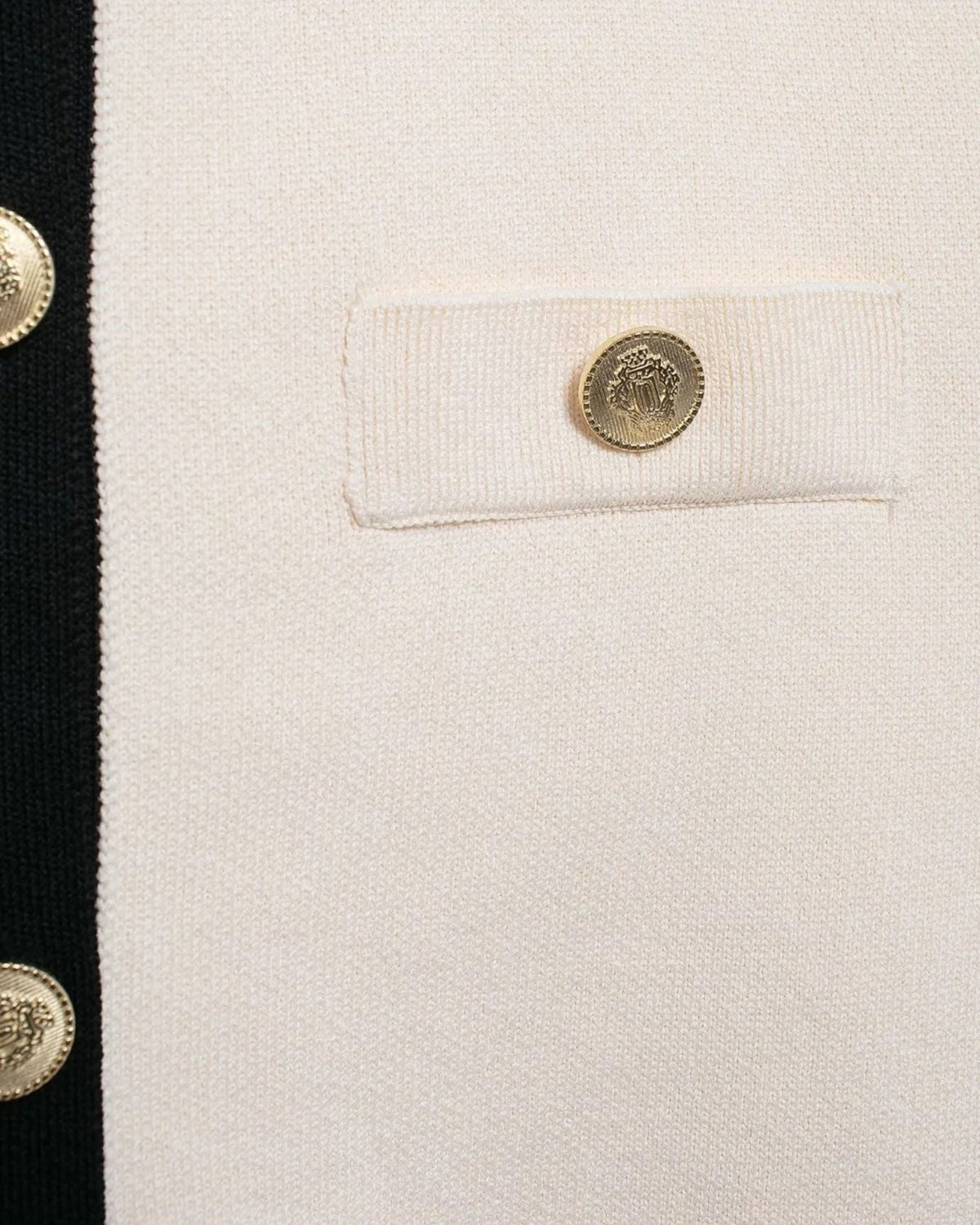 Franziska Slim Fit Ribbed Trim Cardigan with Pearl Buttons