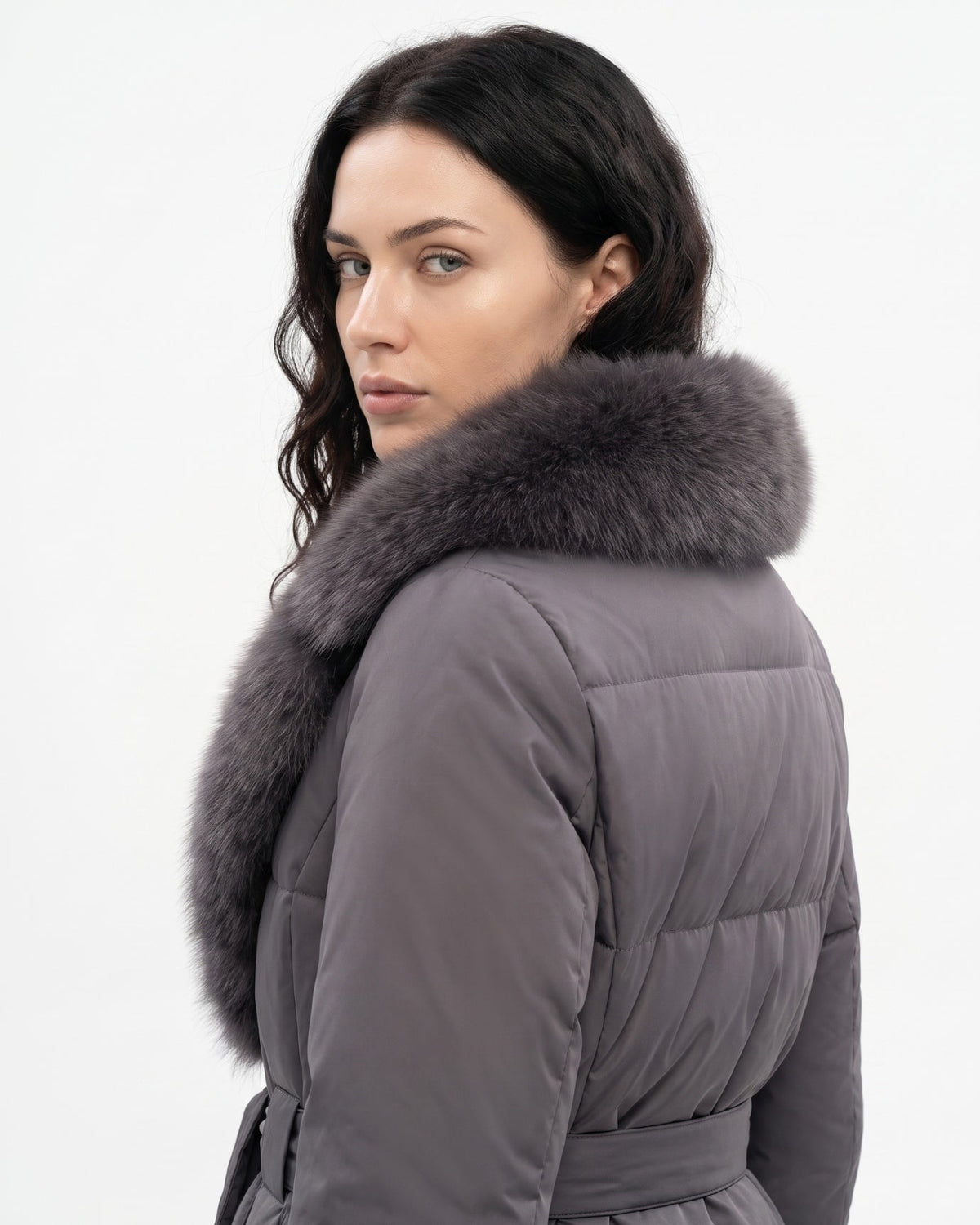 Sarah Thickened Warm Coat with Statement Collar – view 6