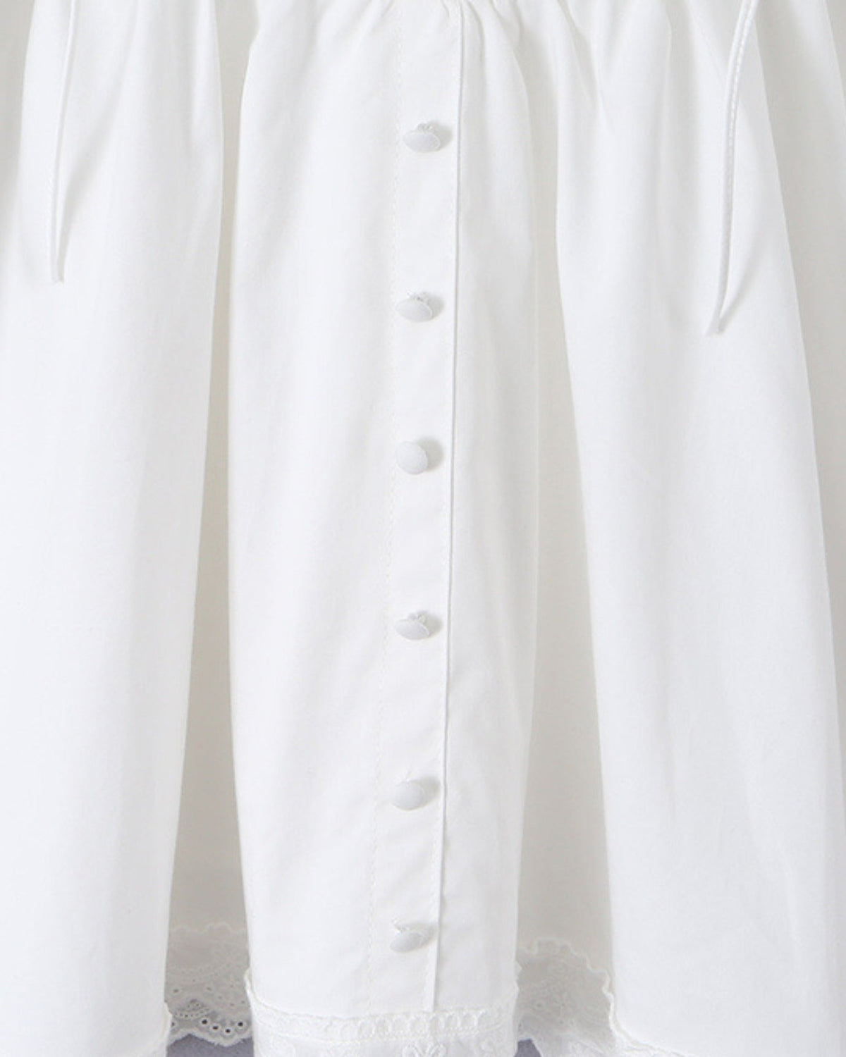Tailored Polyamide Blend Dress with Architectural Details – White – view 7