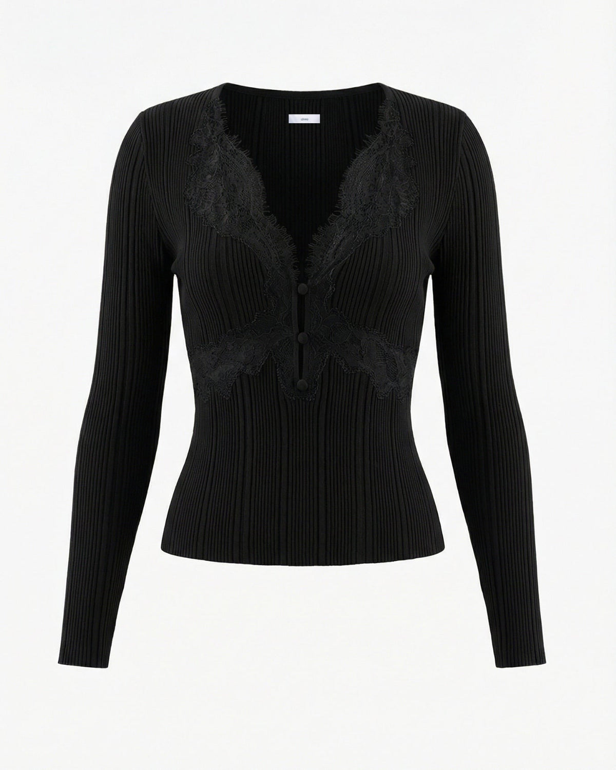 Knitted Long Sleeve Regular Fit Top with Sculpted Shape