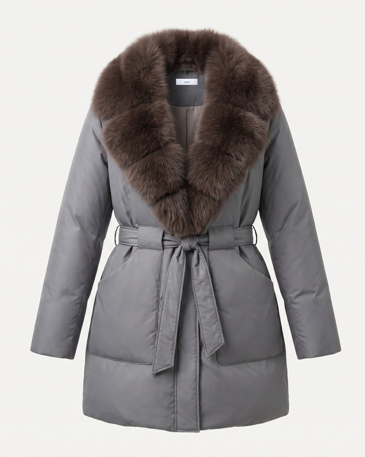 Sarah Thickened Warm Coat with Statement Collar