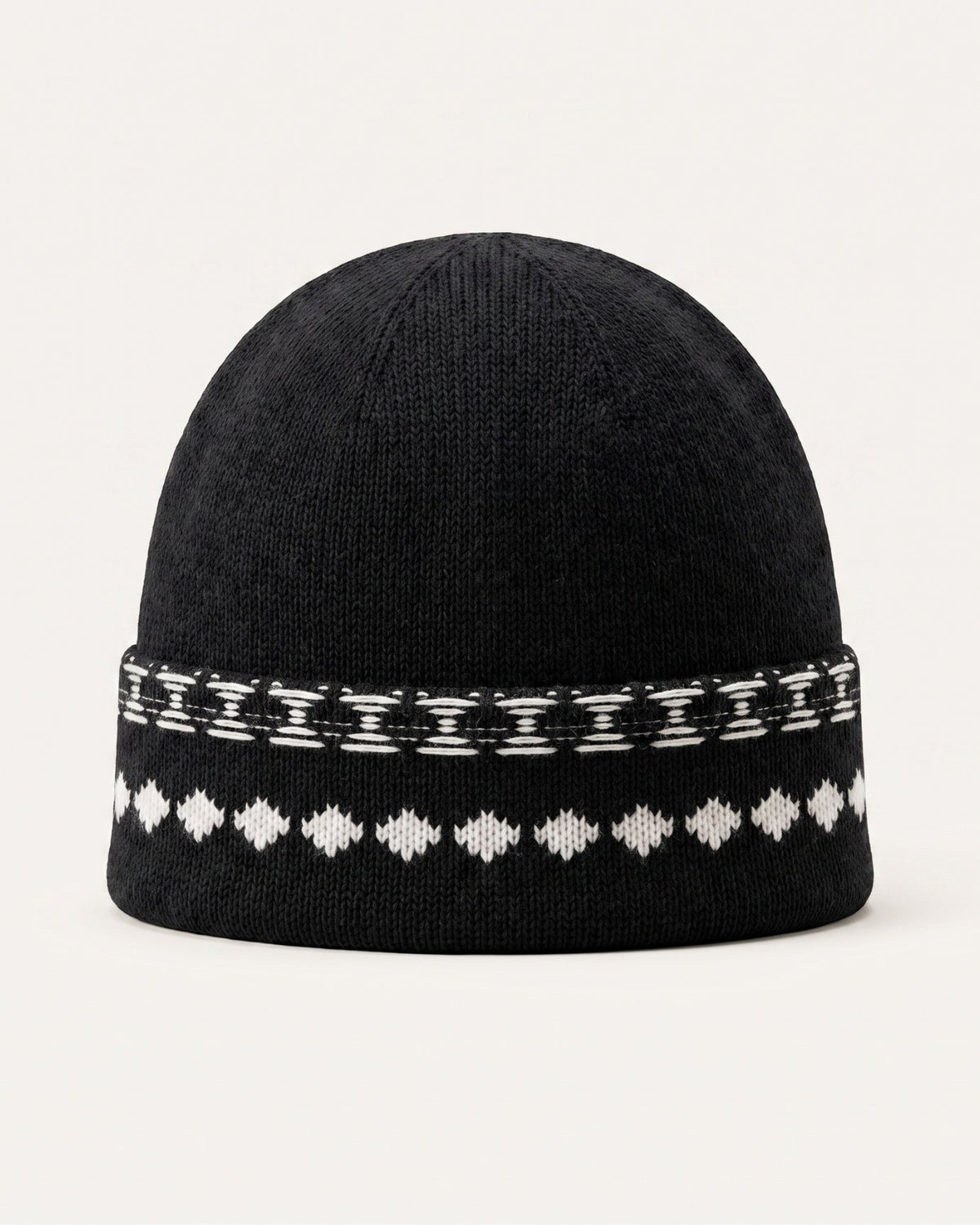 Ribbed Detail Cashmere Knit Hat with Minimalist Crown – view 12