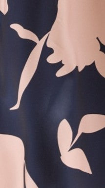 Hadas One Shoulder Belted Maxi Dress – Navy/Pink Print