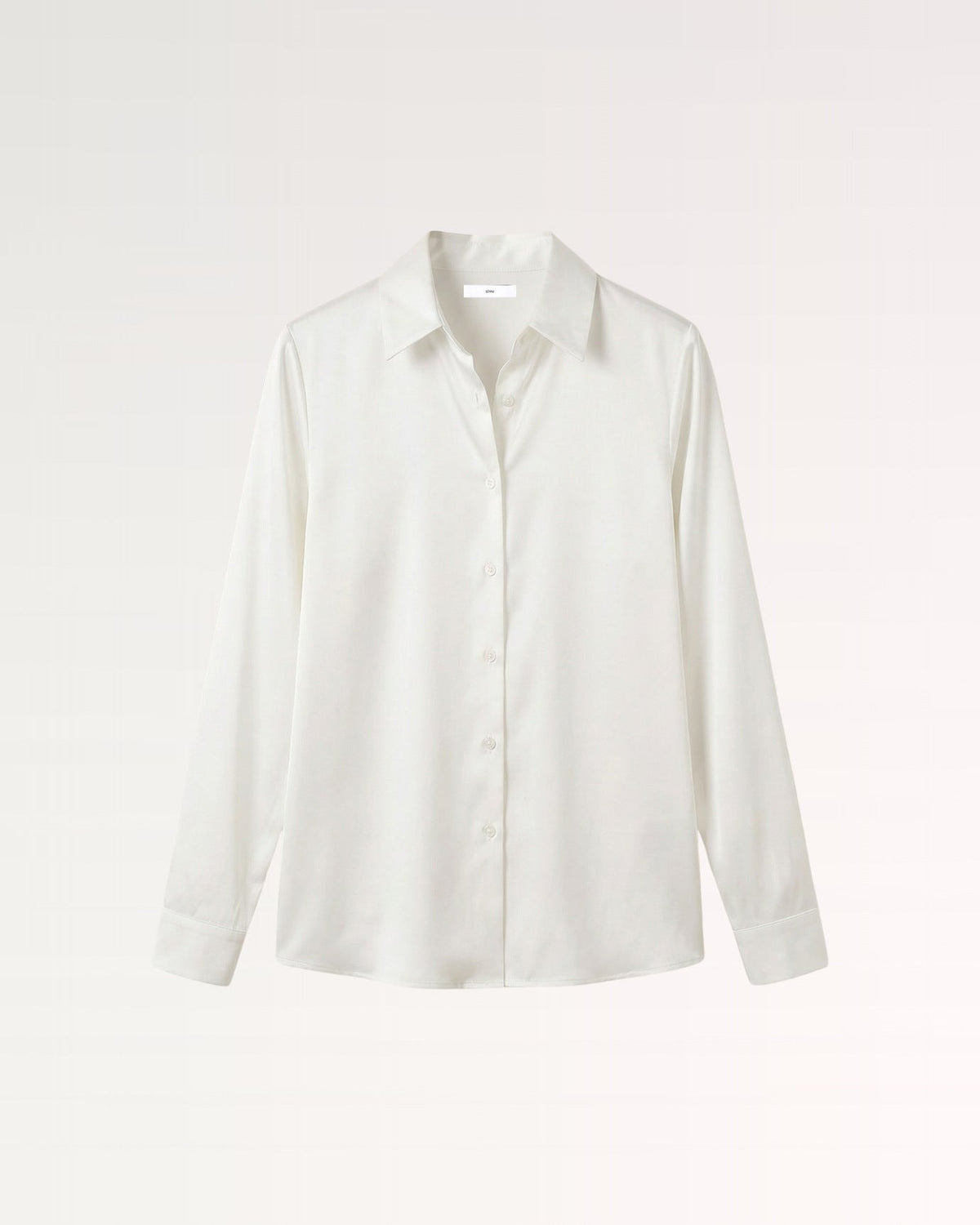 Heavyweight Mulberry Silk Satin Shirt with Gentle Stretch – view 16