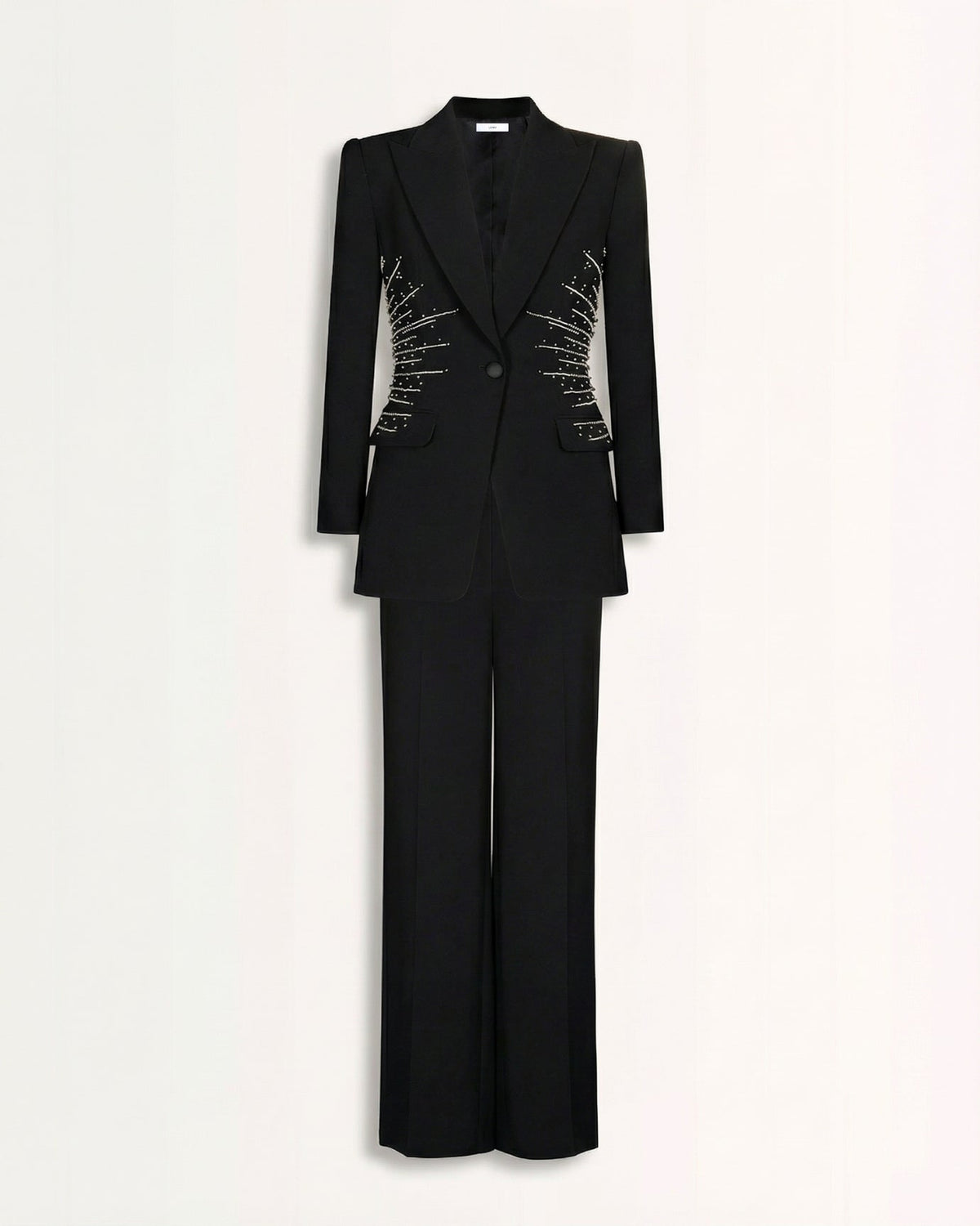 Martyna Beaded Tailored Blazer and Trousers Two-Piece Suit