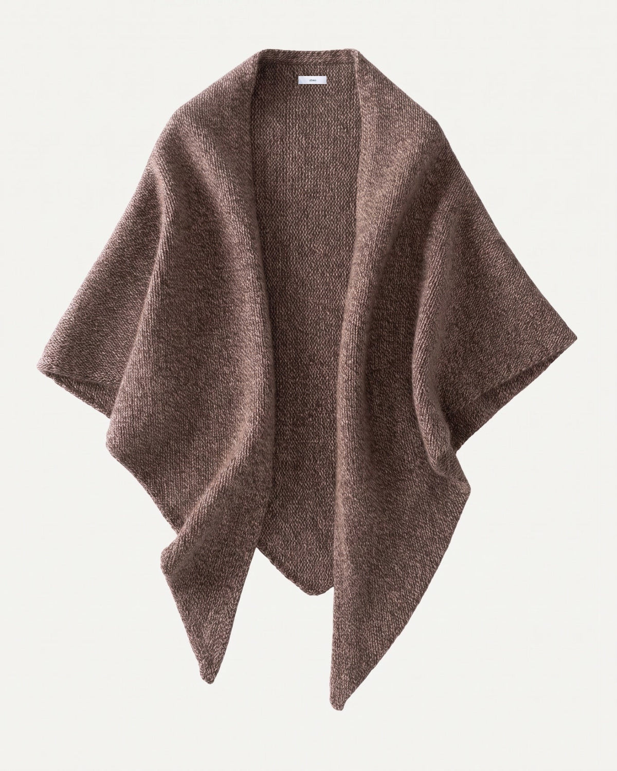 Kira Cashmere Thickened Knit Triangle Shawl Wrap – view 3