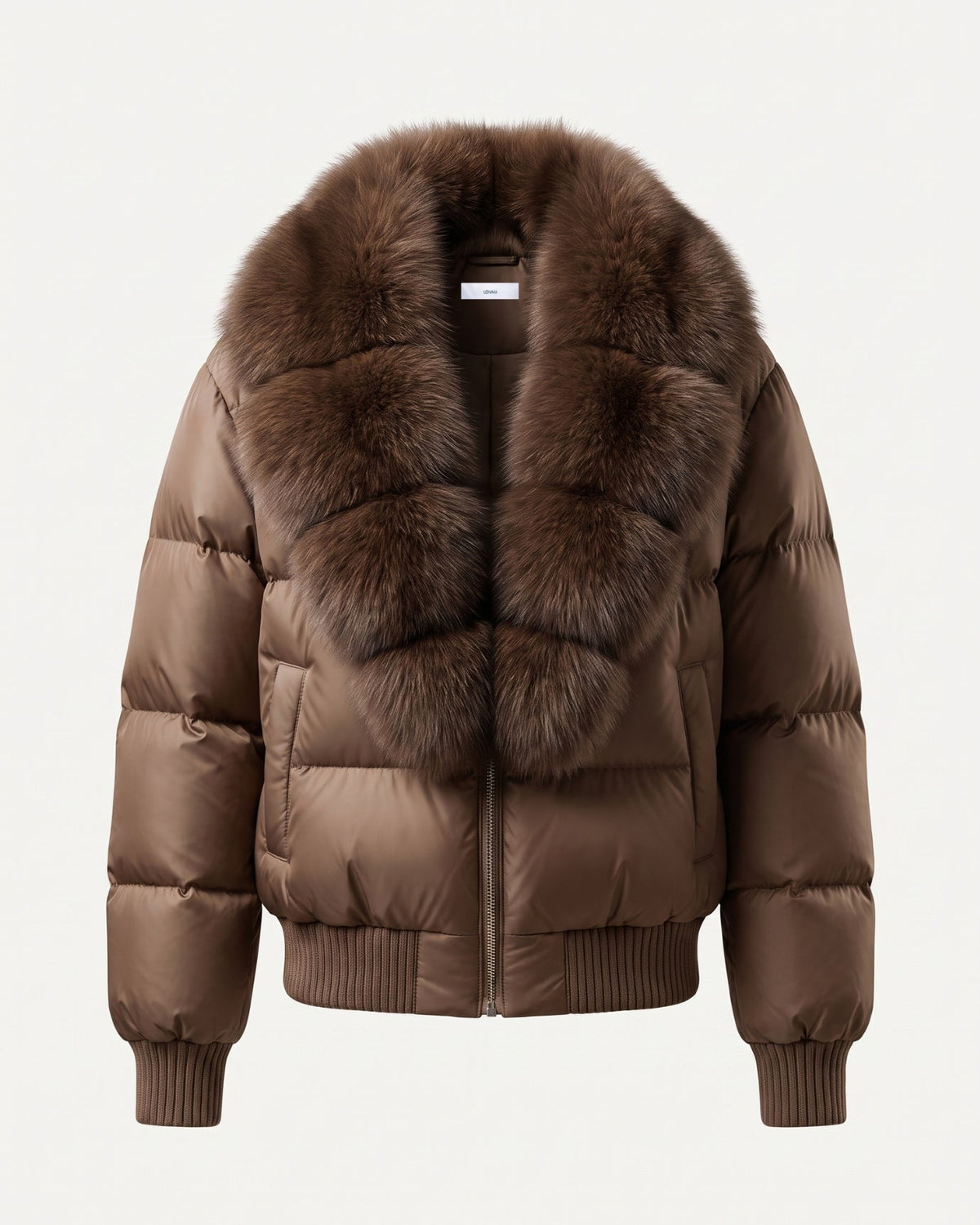 Thickened Down-Filled Jacket with Cashmere