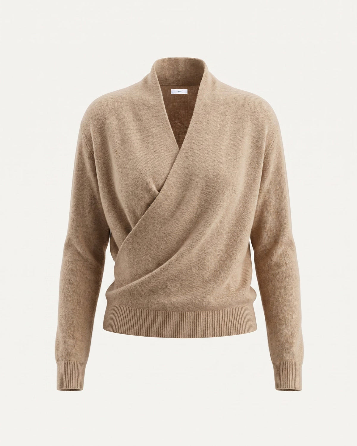 Sarah V Neck Pure Cashmere Body-Skimming Jumper – view 7