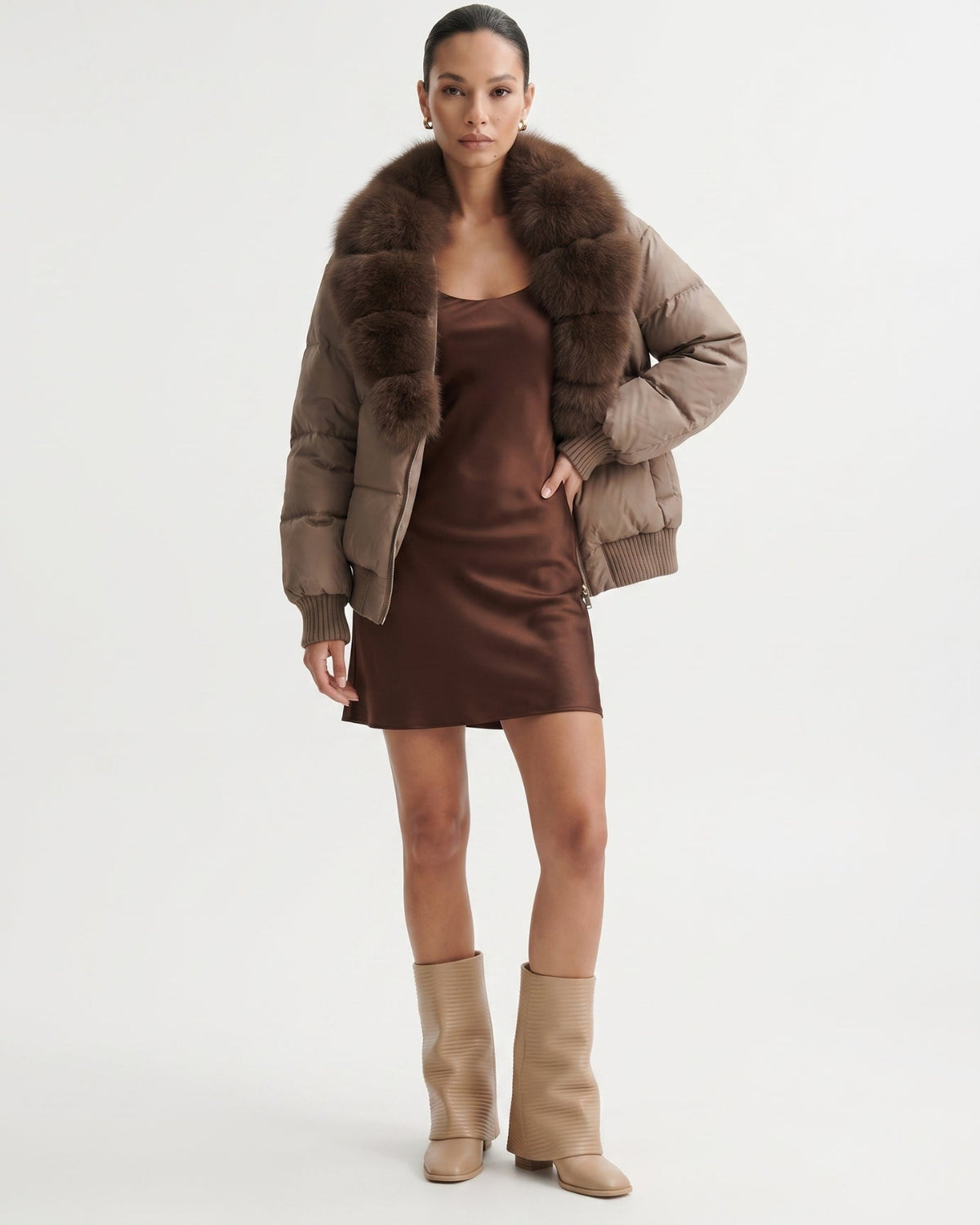 Thickened Down-Filled Jacket with Cashmere – view 5