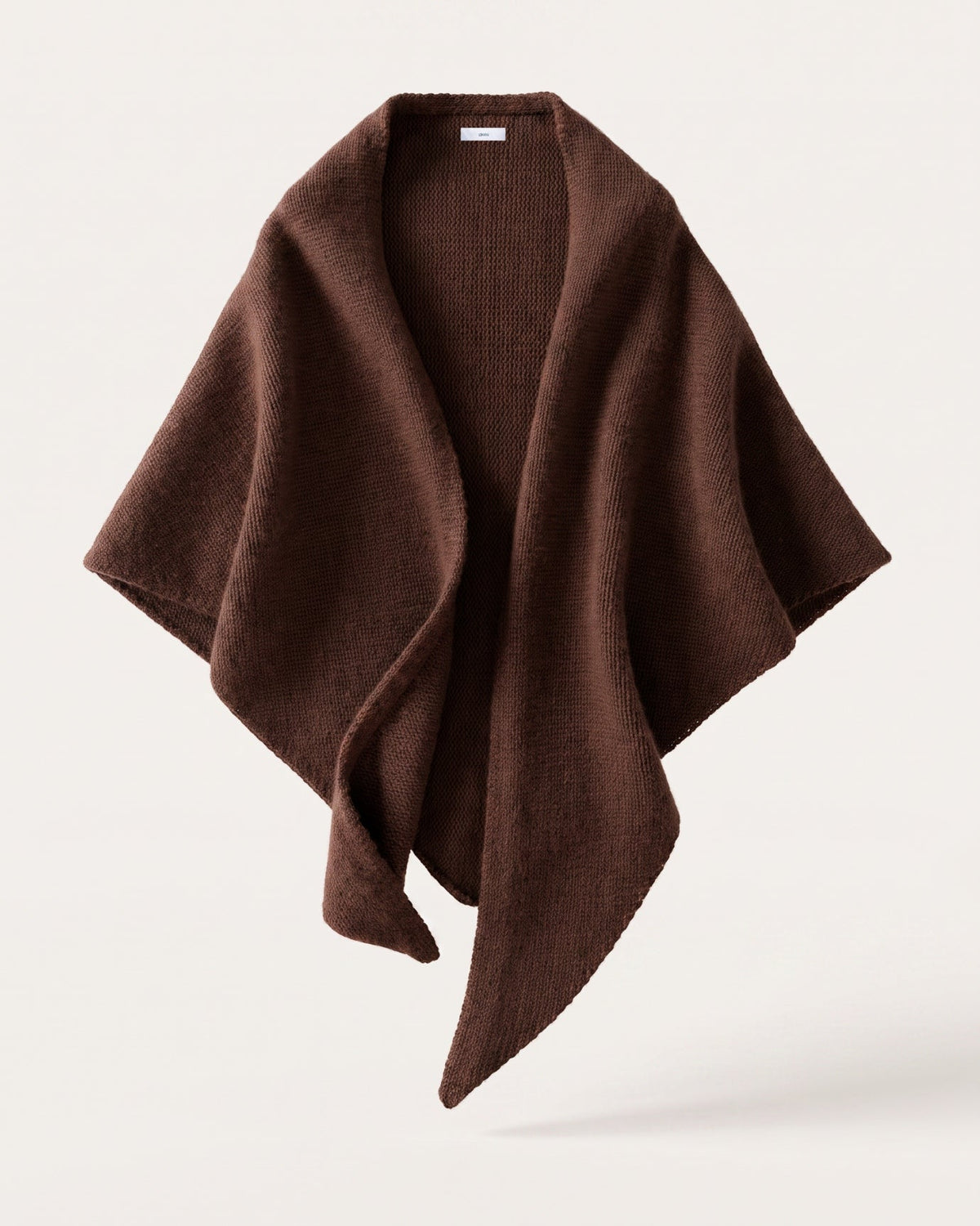 Kira Cashmere Thickened Knit Triangle Shawl Wrap – view 5