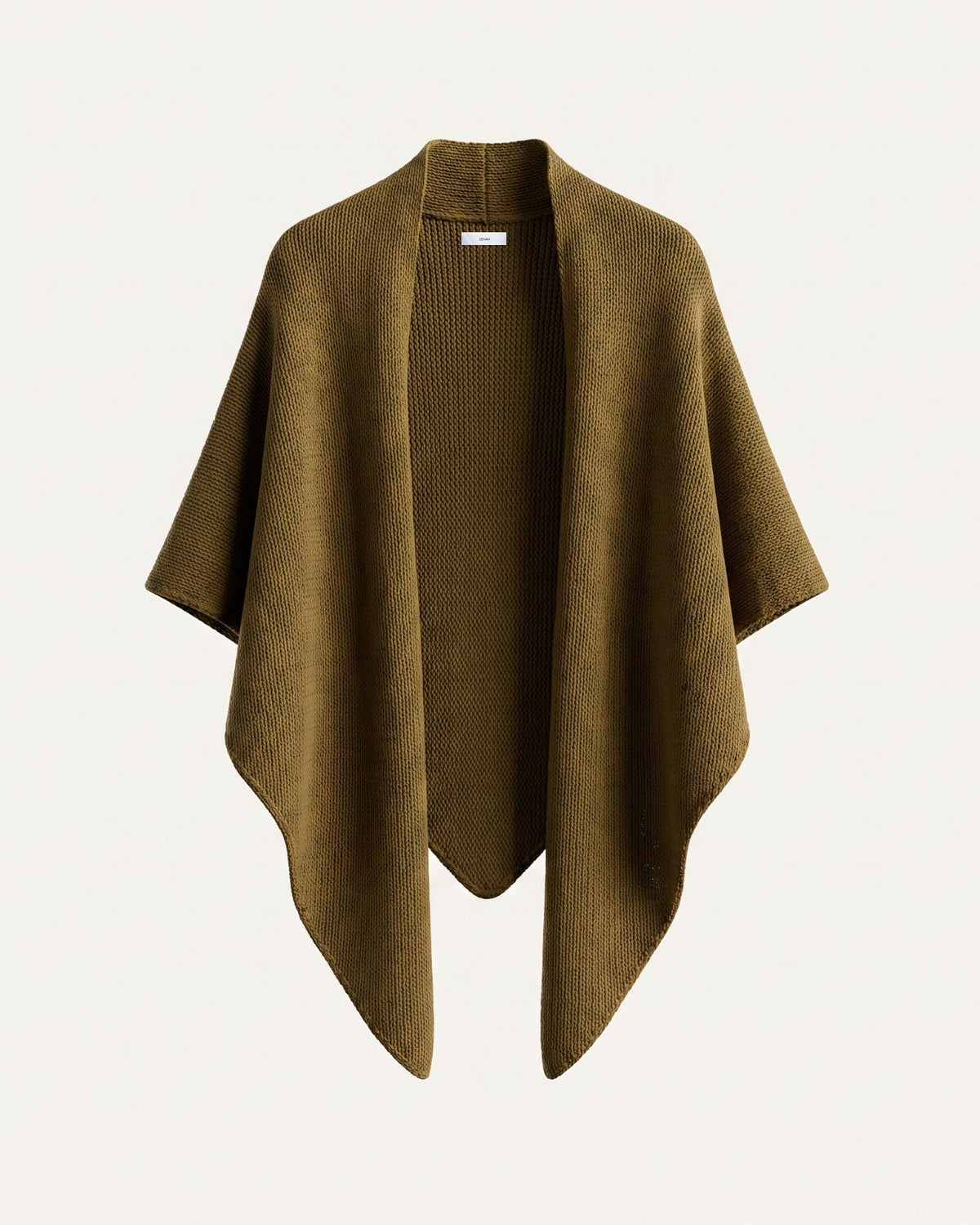 Kira Cashmere Thickened Knit Triangle Shawl Wrap – view 9