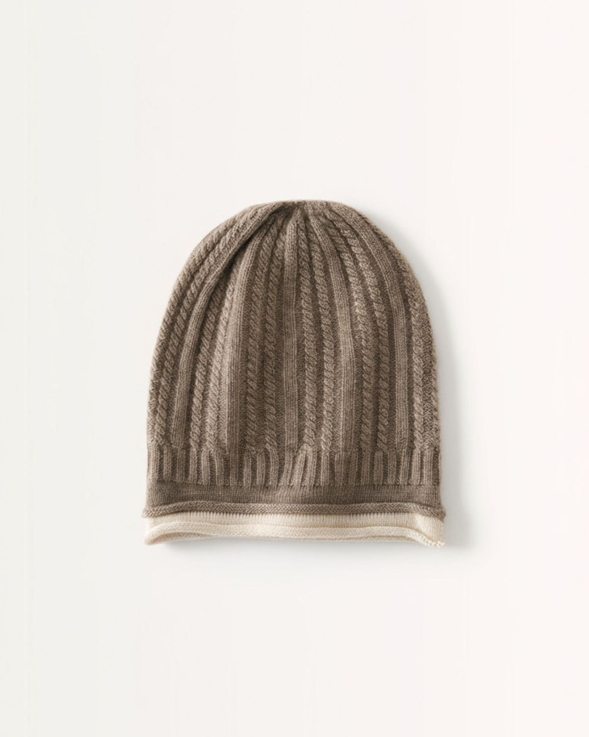 Casual Pure Cashmere Hat with Soft Curled Earmuffs – view 3