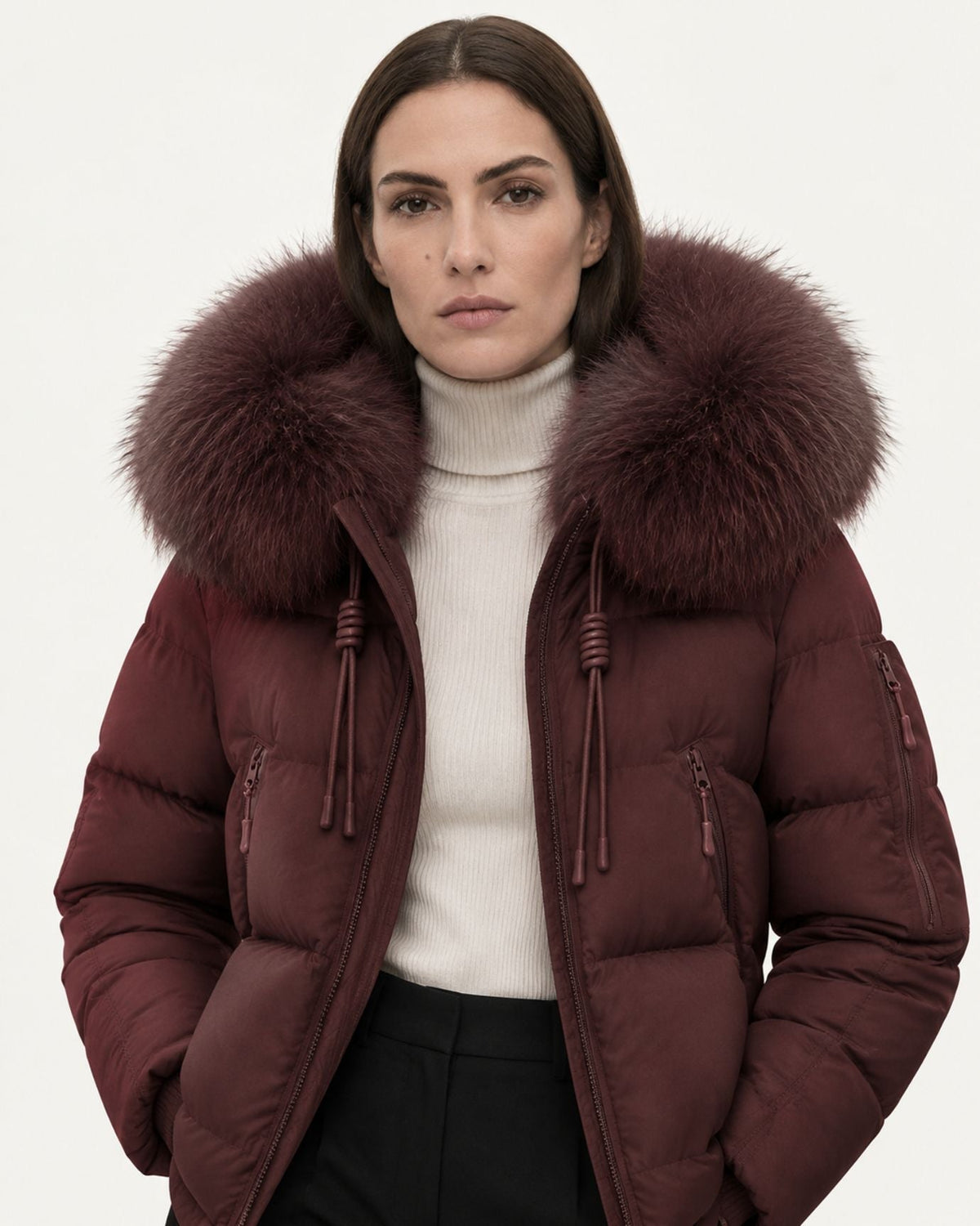 Hooded Duck Down Puffer Coat – view 13