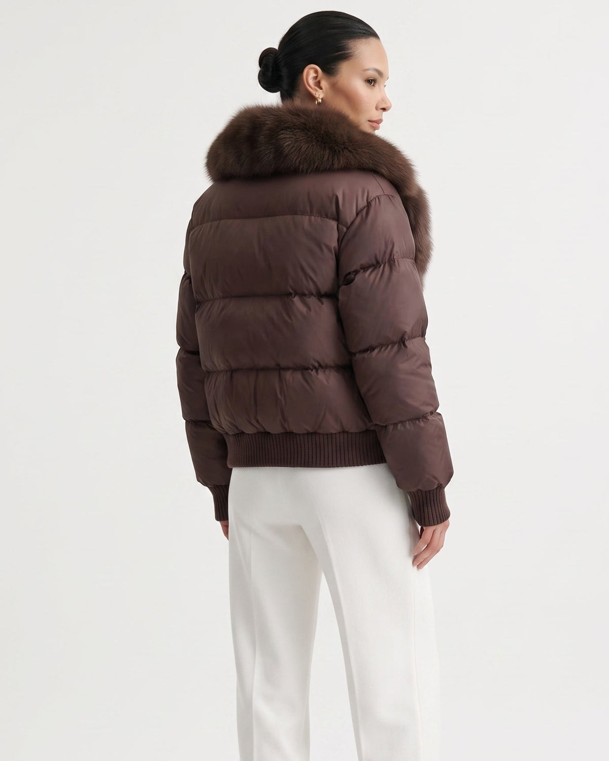 Thickened Down-Filled Jacket with Cashmere
