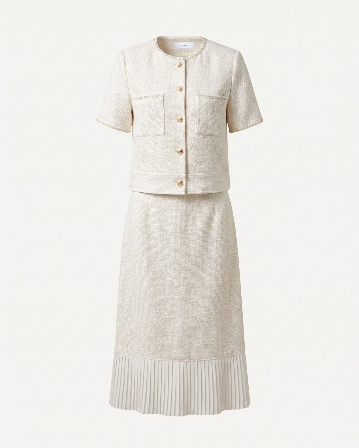 Lauren Tailored Fluid Viscose Blend Suit Set – Apricot