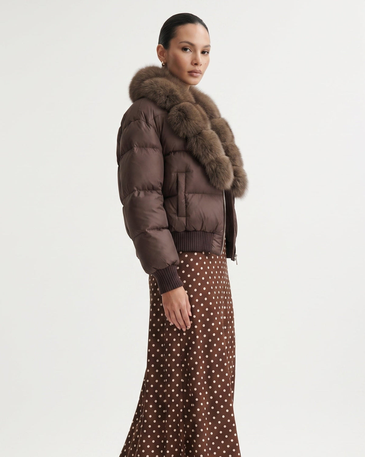 Thickened Down-Filled Jacket with Cashmere – view 12