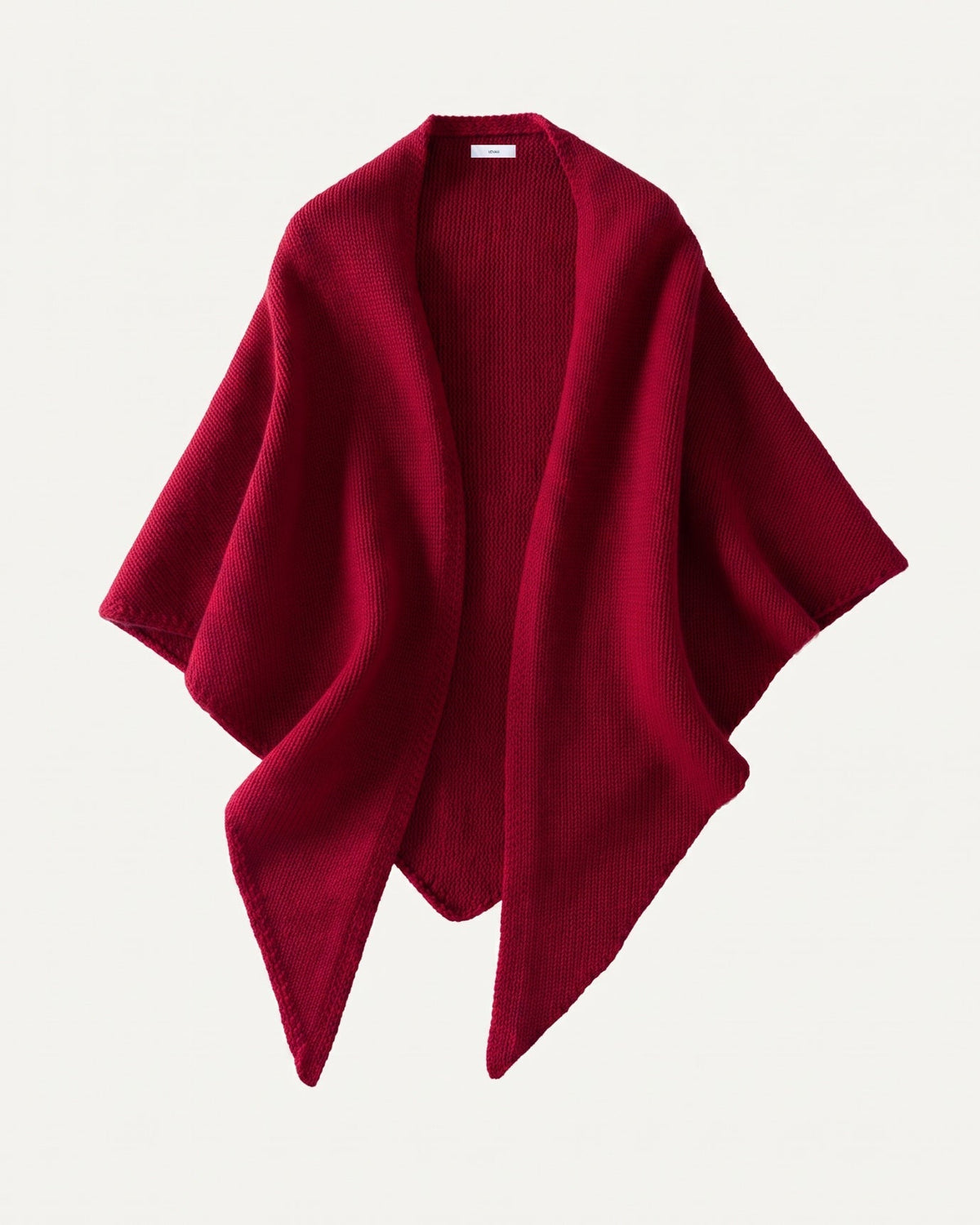 Kira Cashmere Thickened Knit Triangle Shawl Wrap – view 15