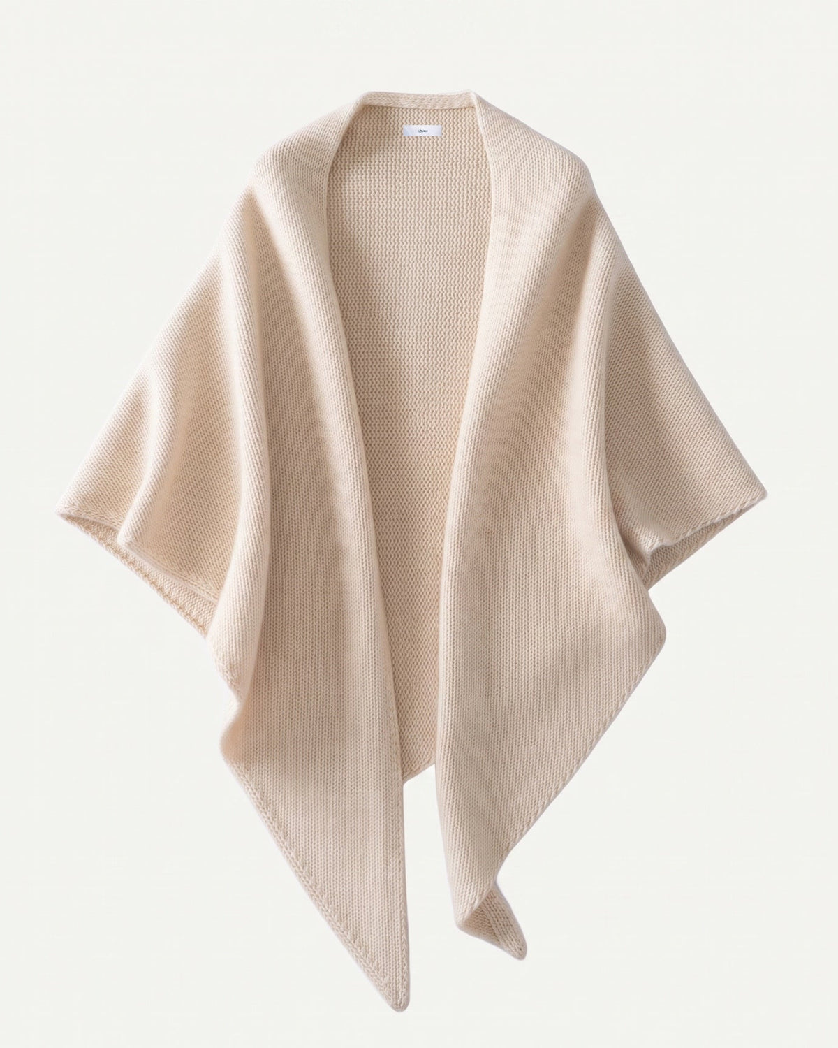 Kira Cashmere Thickened Knit Triangle Shawl Wrap – view 17