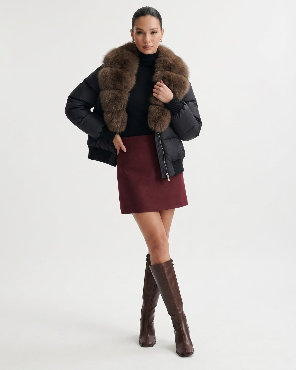 Thickened Down-Filled Jacket with Cashmere – view 14