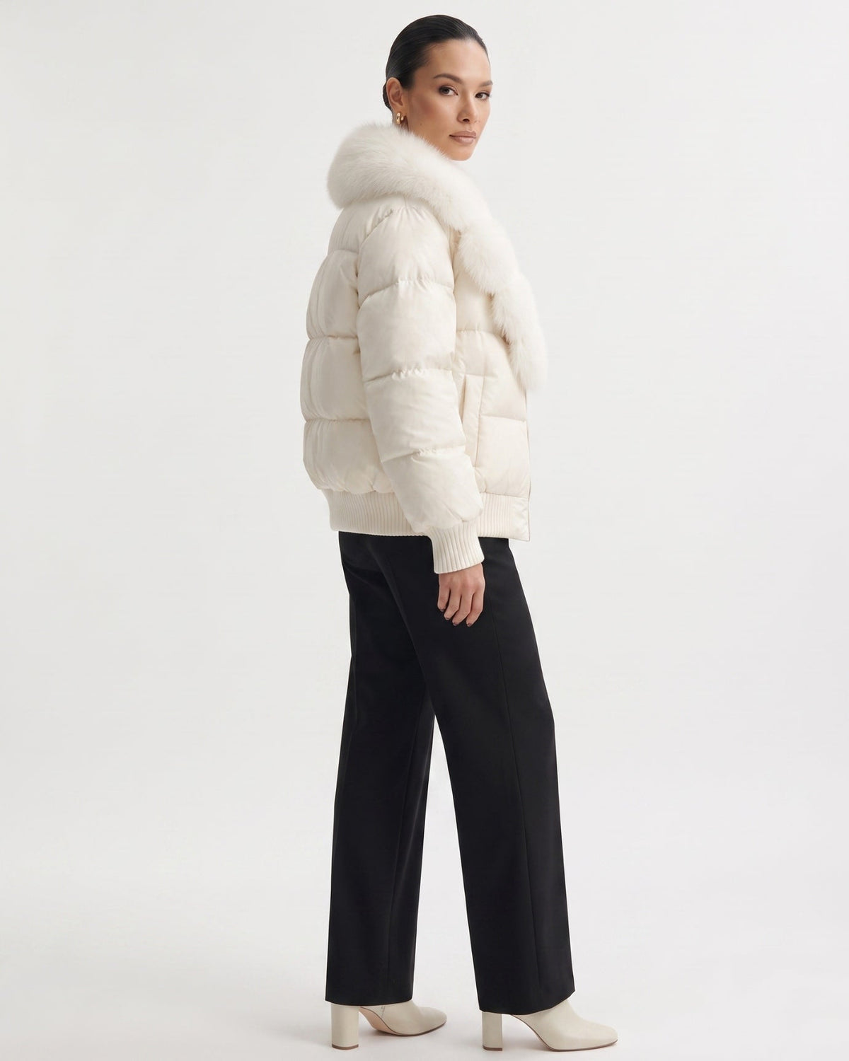 Thickened Down-Filled Jacket with Cashmere – view 18