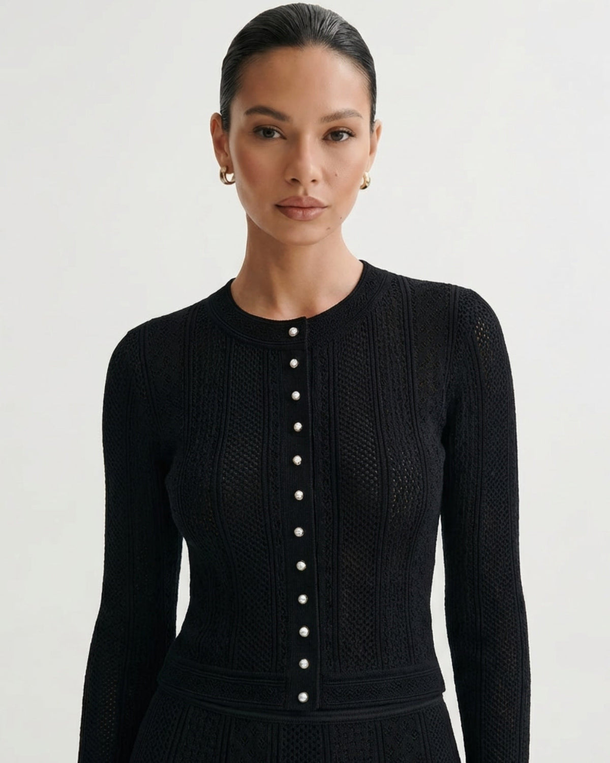 Kira Knit Cardigan and Matching Skirt Two-Piece Set