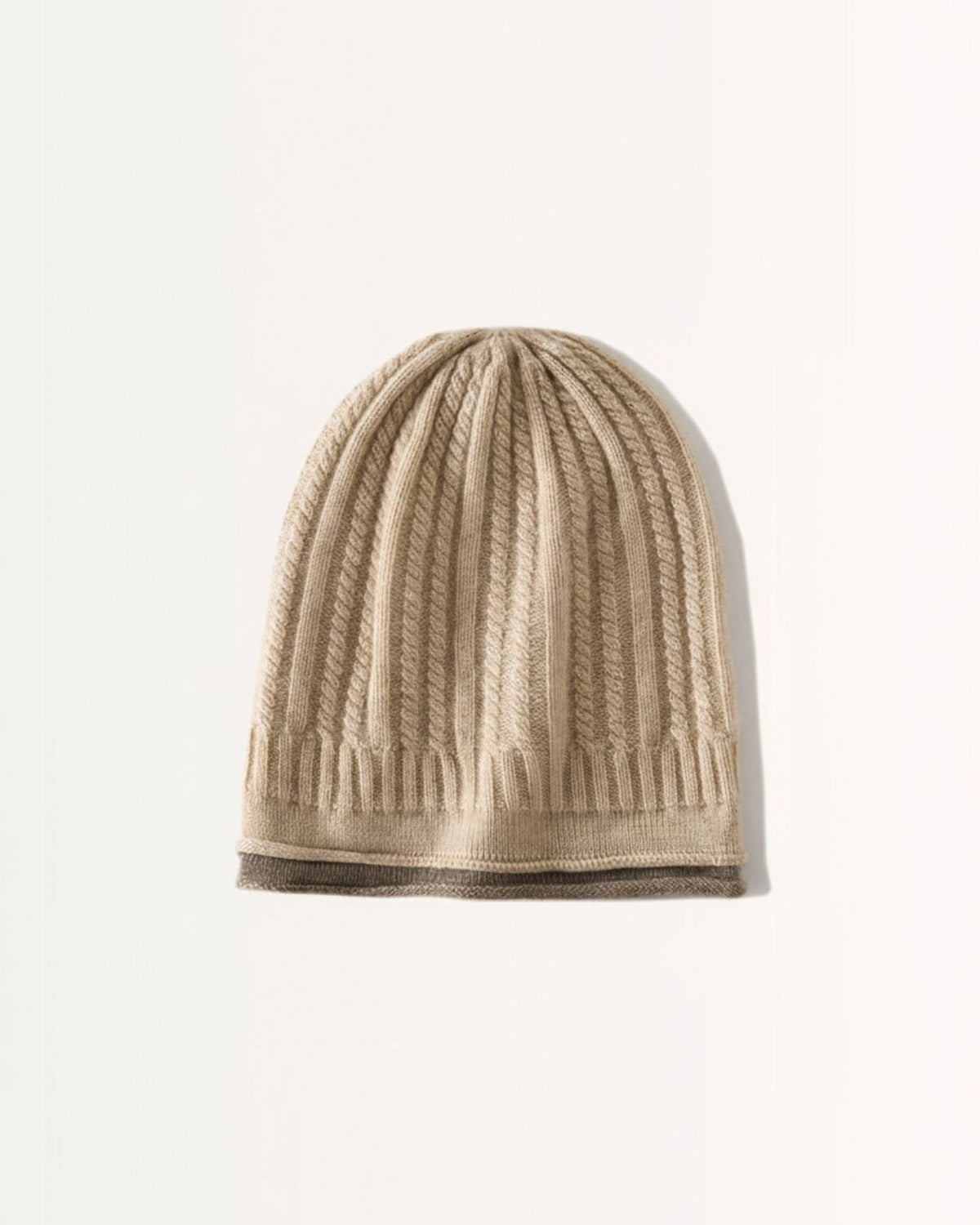 Casual Pure Cashmere Hat with Soft Curled Earmuffs – view 5