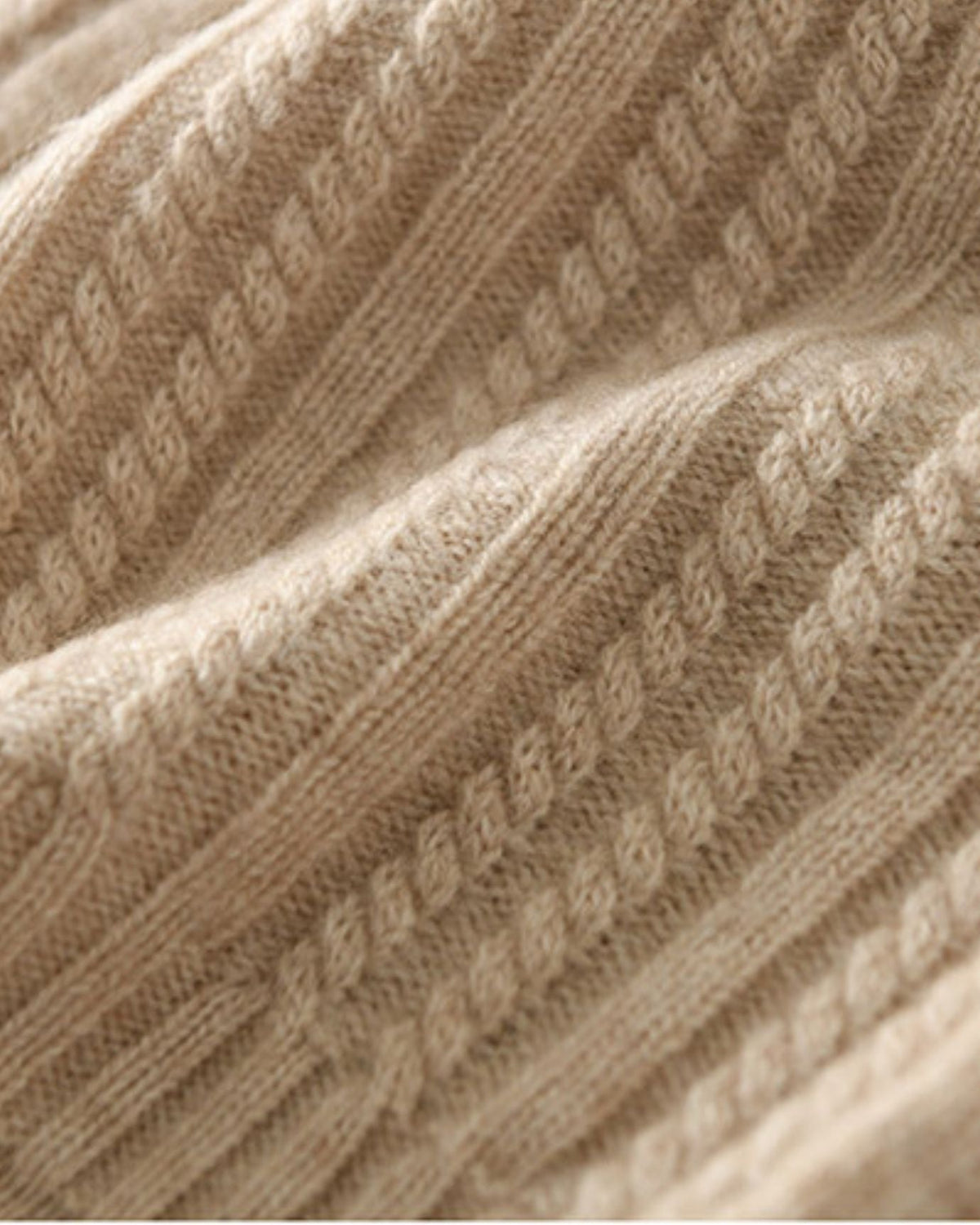 Casual Pure Cashmere Hat with Soft Curled Earmuffs – view 6
