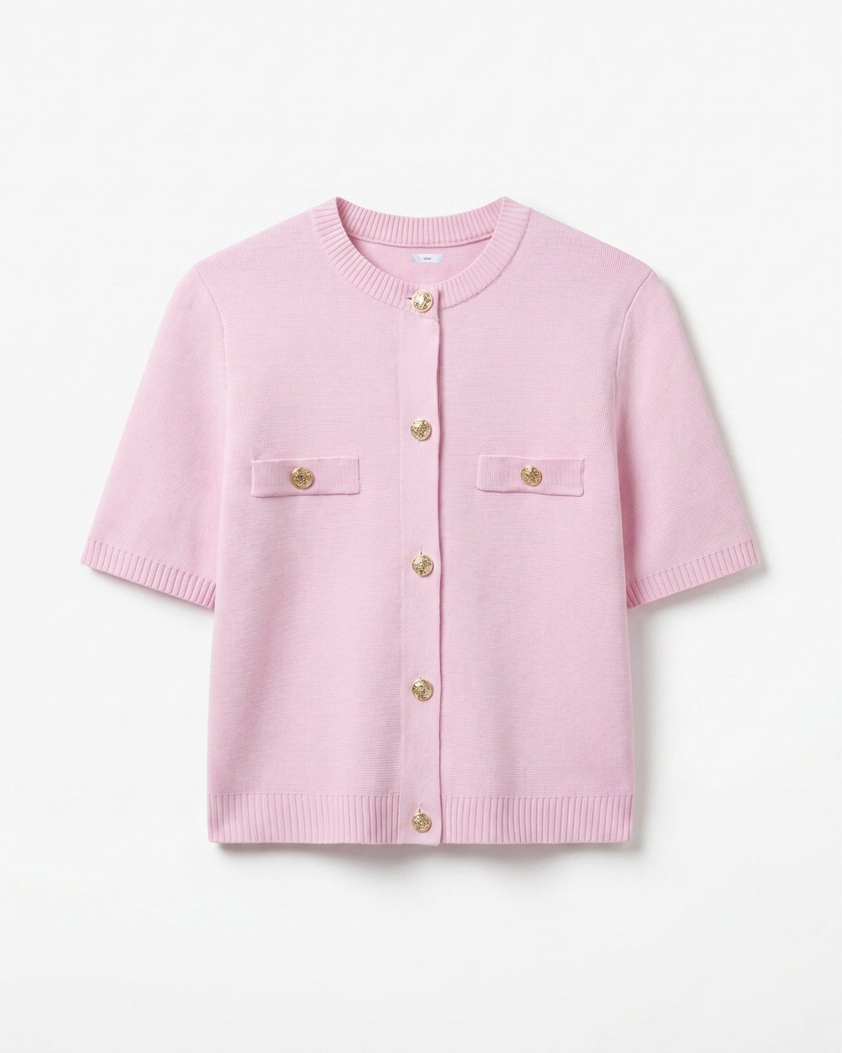 Minimalist Polyamide Knit Cardigan Top with Relaxed Sleeves