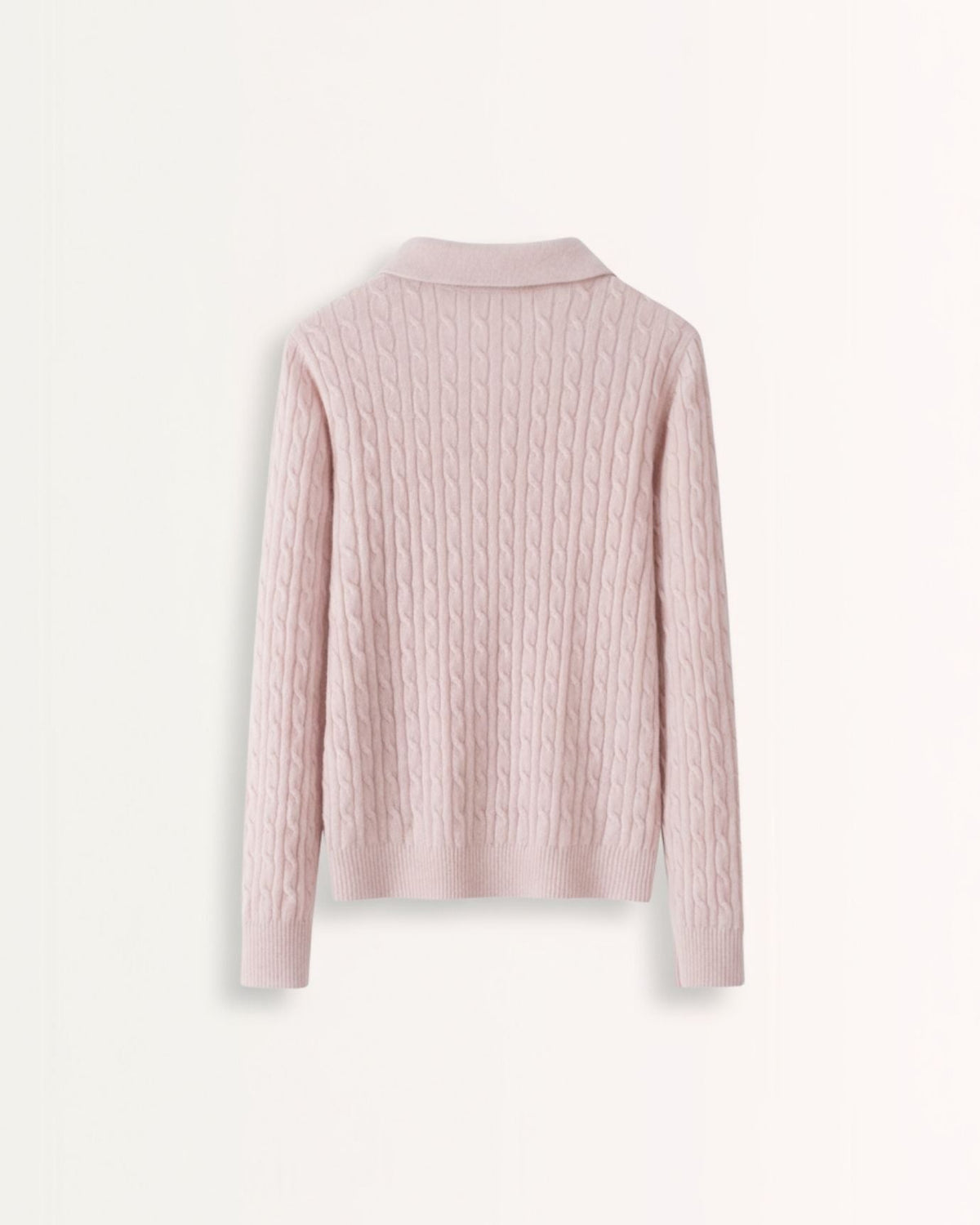 Kylie 100% Cashmere Lightweight Polo Collar Pullover Jumper – view 6