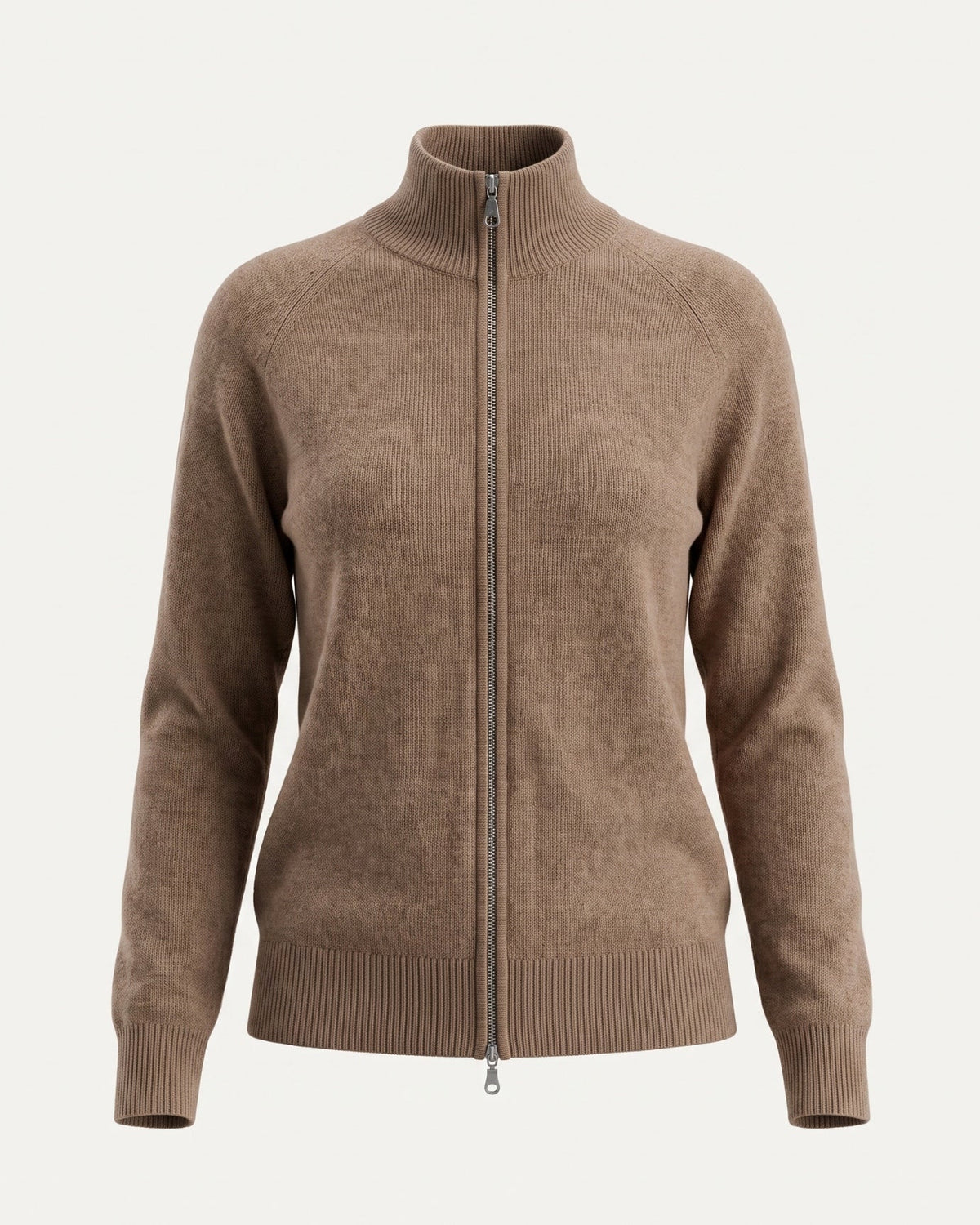 Ria Cashmere Double Zip Jacket with Relaxed Cut – view 5