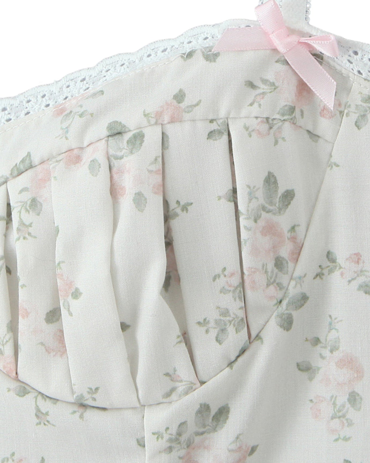 Lace Patchwork Dress with Tailored Silhouette – White Floral – view 5