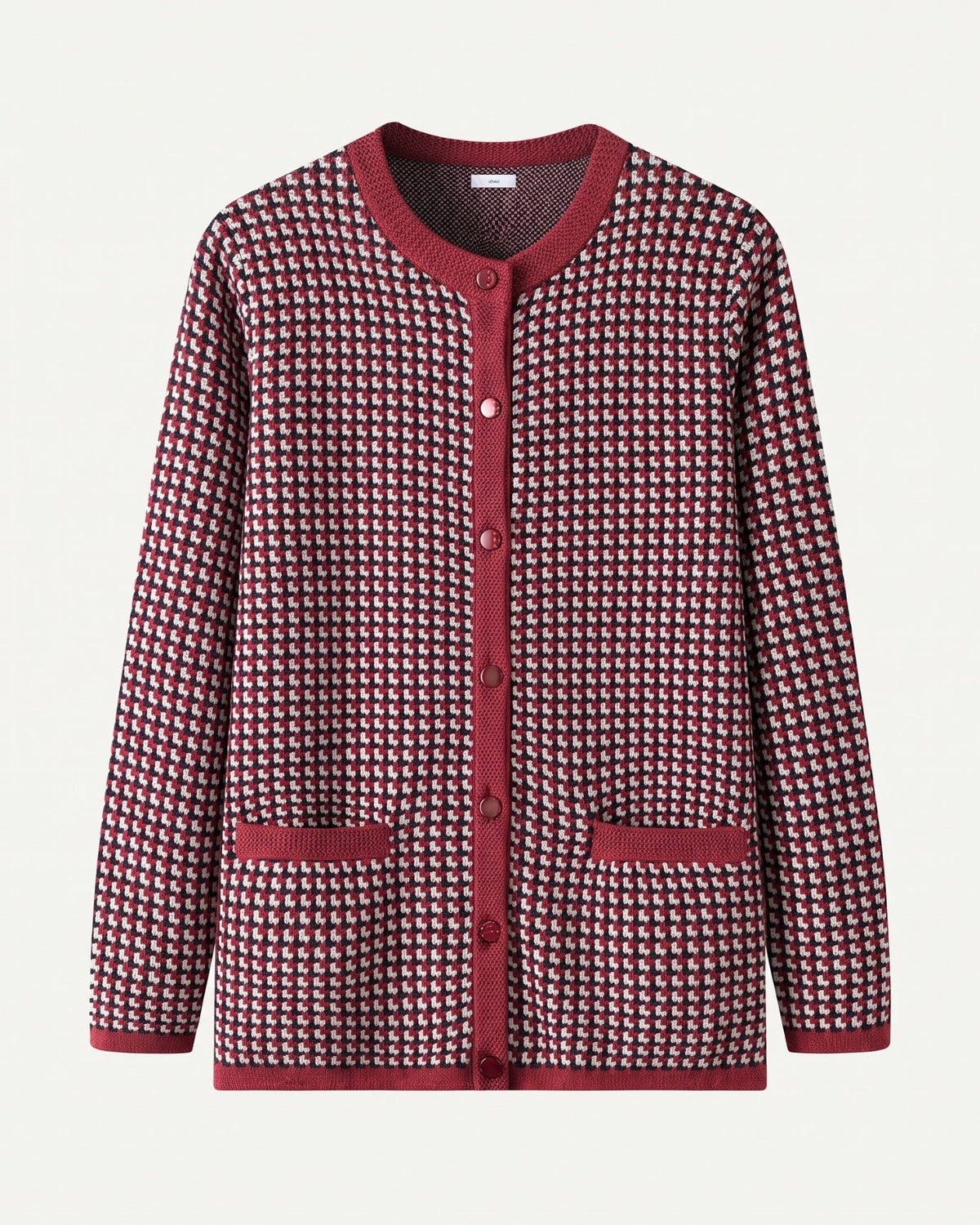 Vintage-Inspired Wool and Cashmere Blend Button Cardigan – view 5