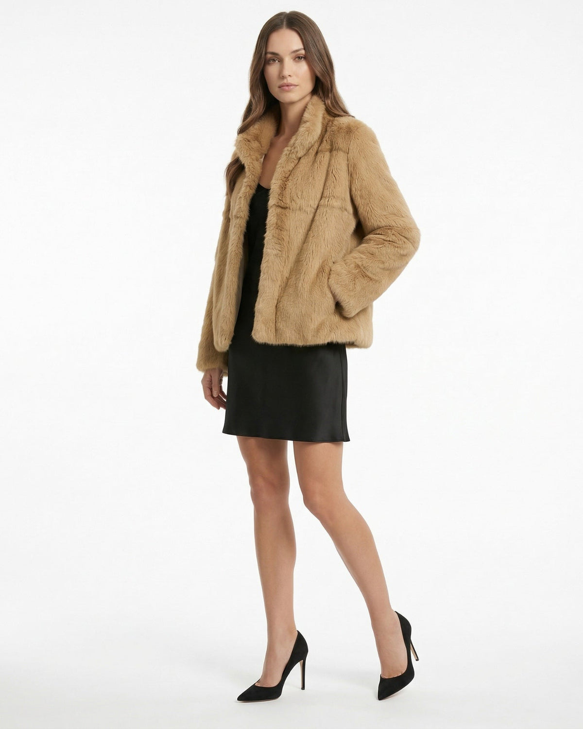 Lina Sculpted Leather Coat – view 2