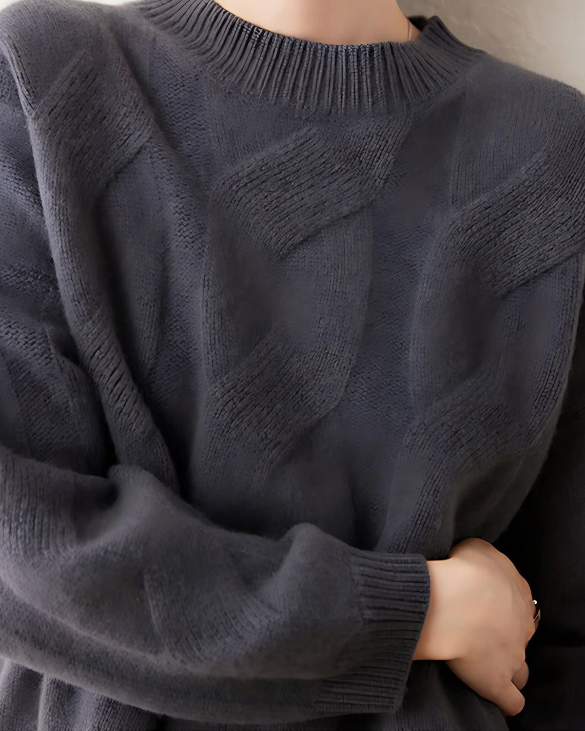 Sarah Classic Silhouette 100% Cashmere Knit Jumper – view 6