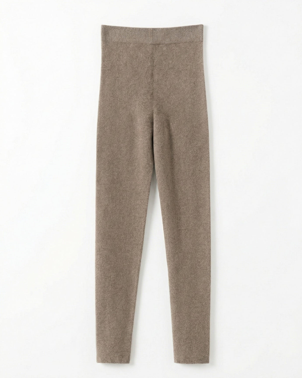 Dina Pure Cashmere Knitted Leggings with Elastic Waist