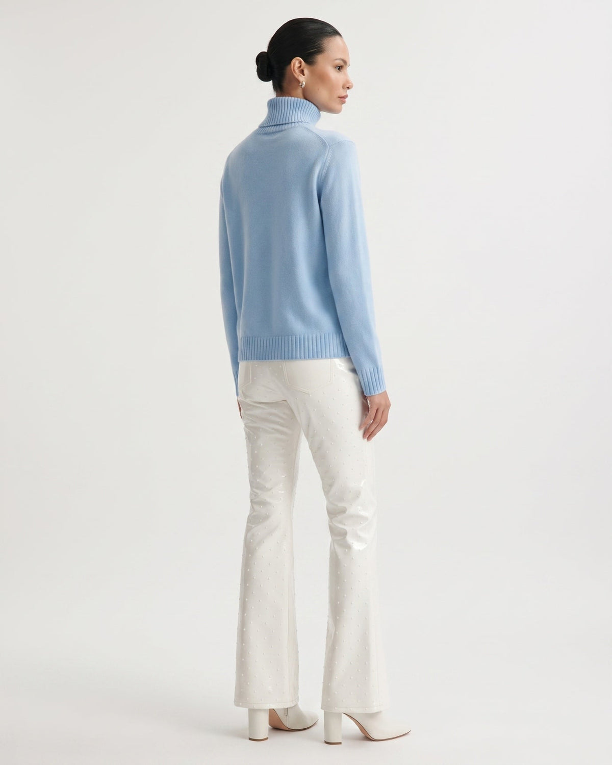 Hannah Tailored High Lapel Collar Cashmere Jumper – view 6