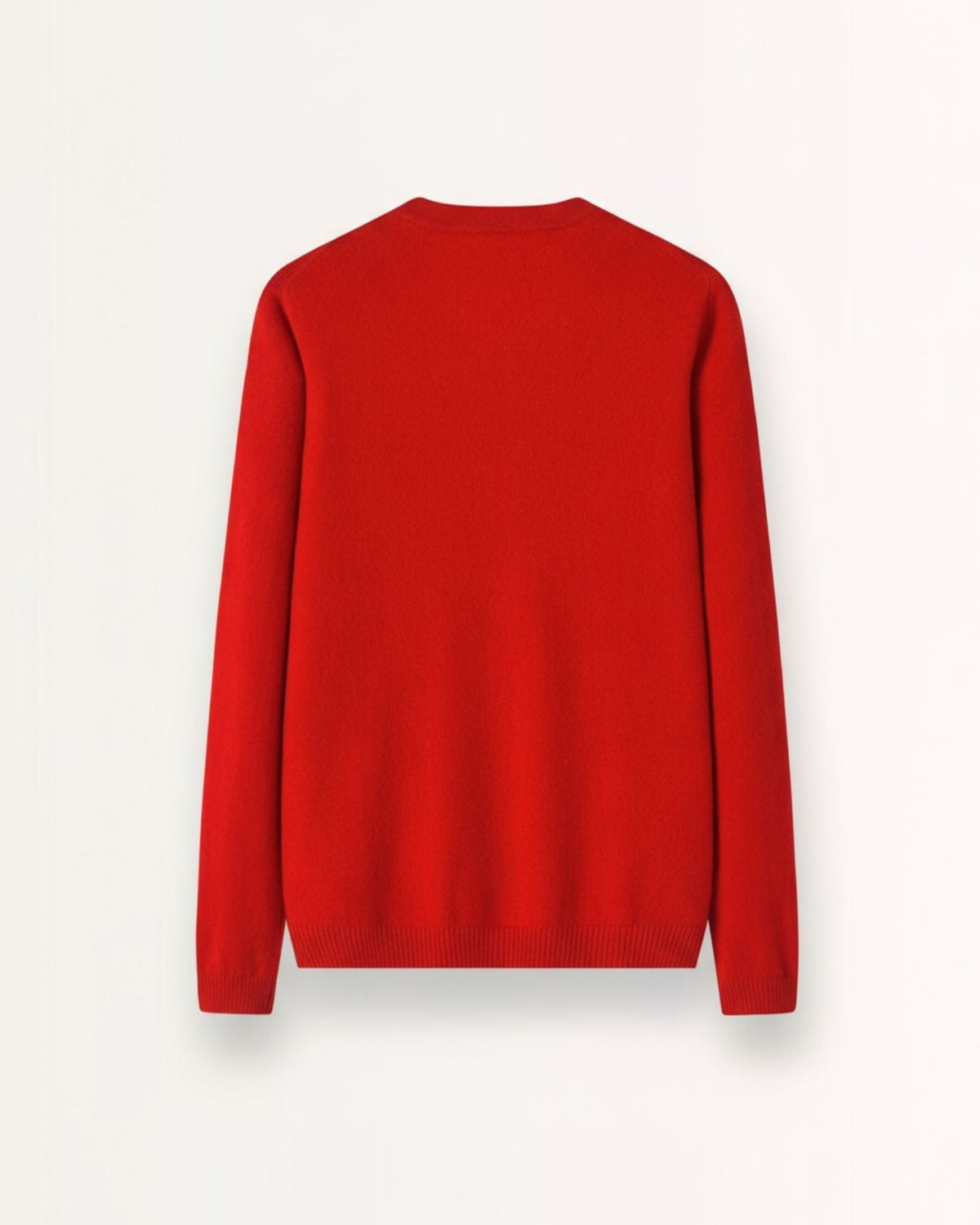 Mina Cashmere and Wool Blend Button Cardigan – Red – view 3