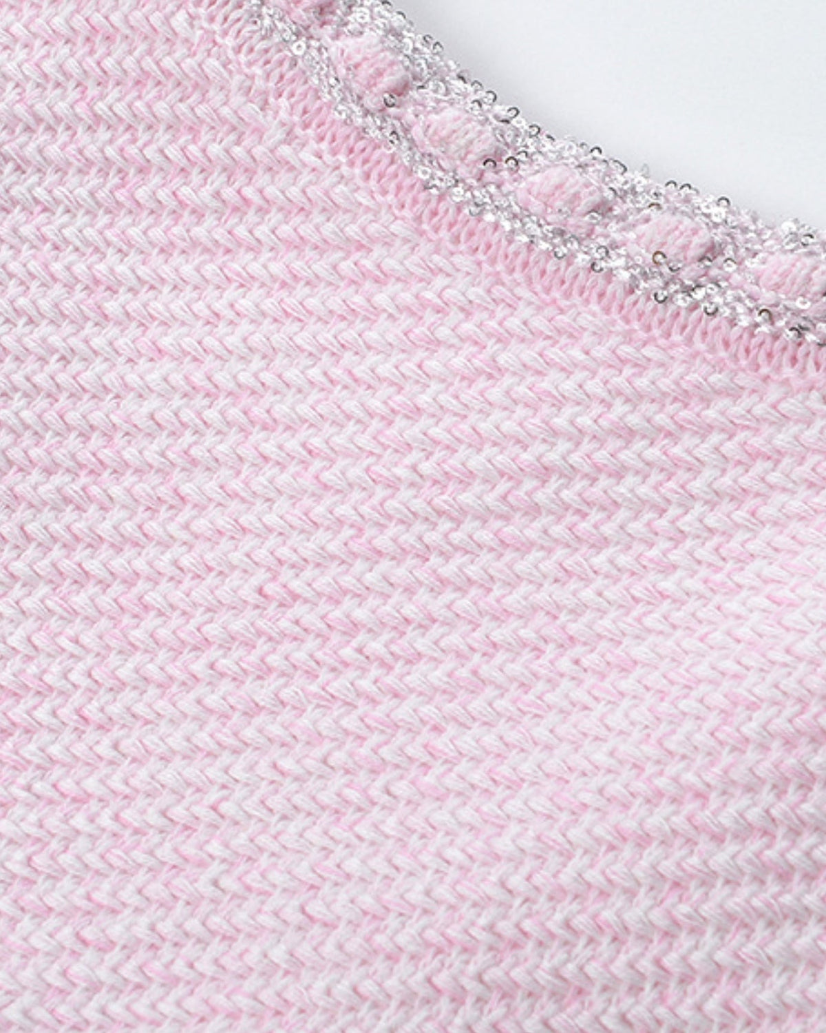 Diamond Button Tailored Wool Mini Dress – Pink