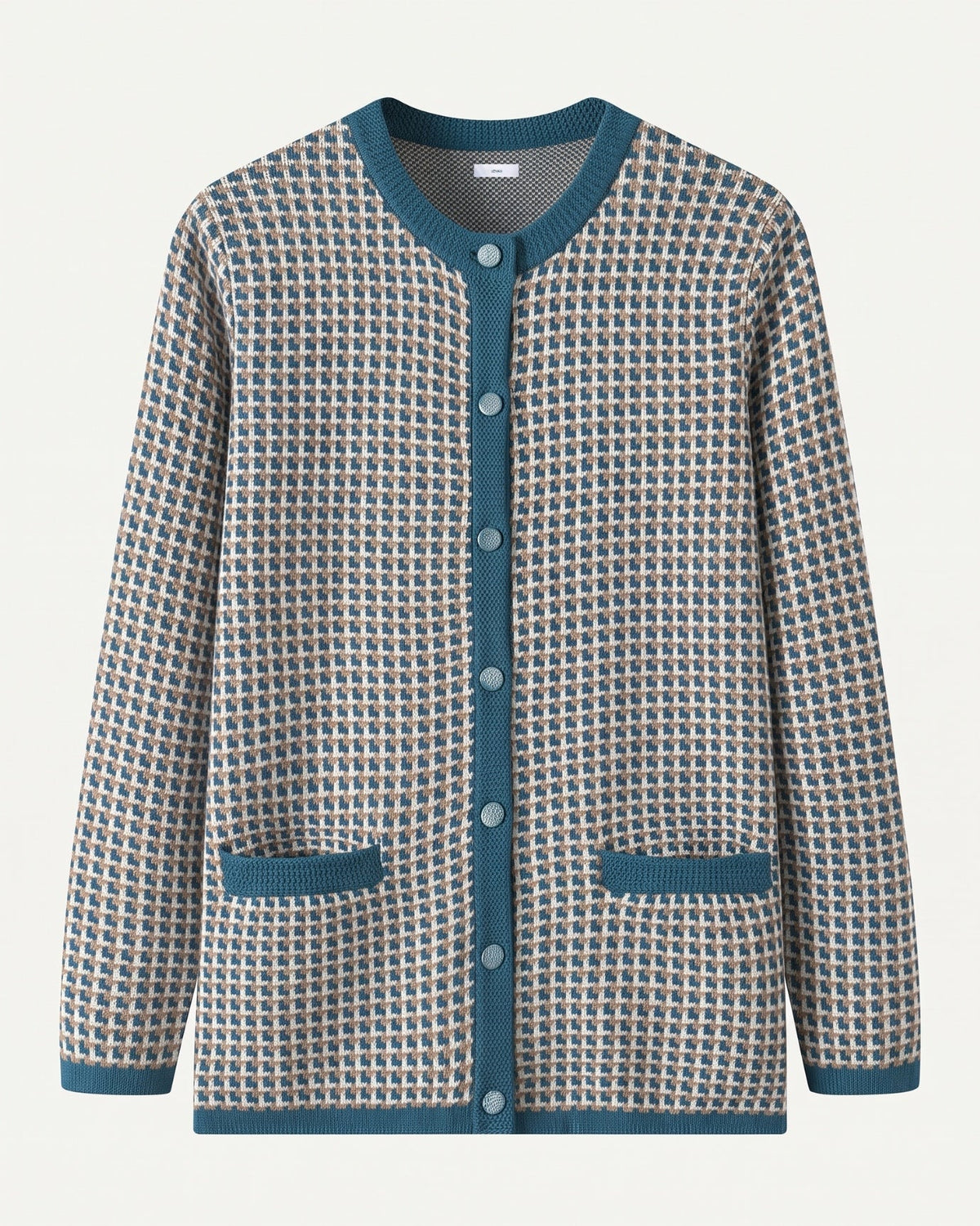 Vintage-Inspired Wool and Cashmere Blend Button Cardigan – view 9