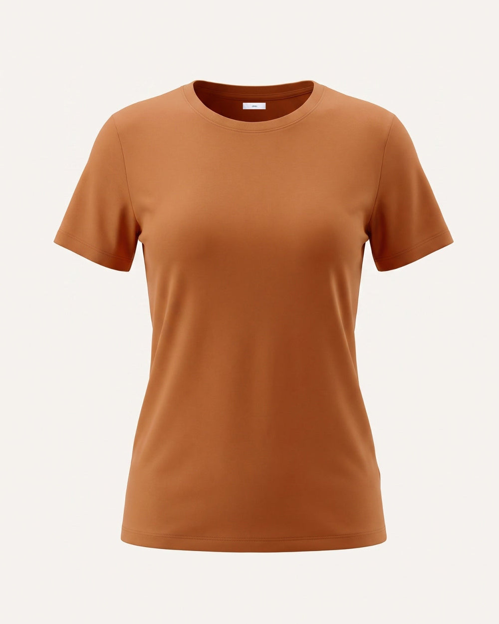 Mercerised Cotton Round Neck Tailored Fit T-Shirt