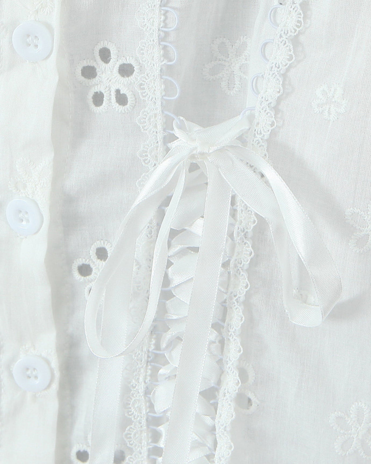 Sculpted Neckline Cotton Blend Strappy Top – White – view 7