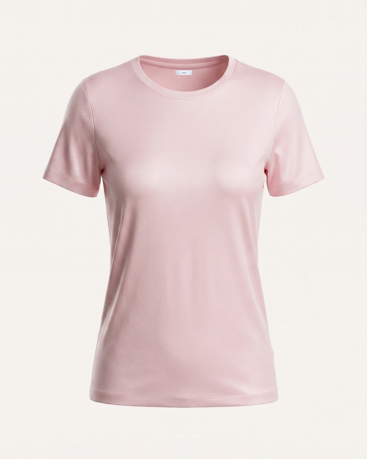 Mercerised Cotton Round Neck Tailored Fit T-Shirt – view 7
