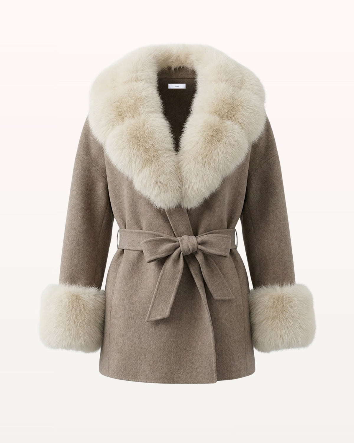 Divina Double-Sided Wool Coat with Statement Collar – view 10